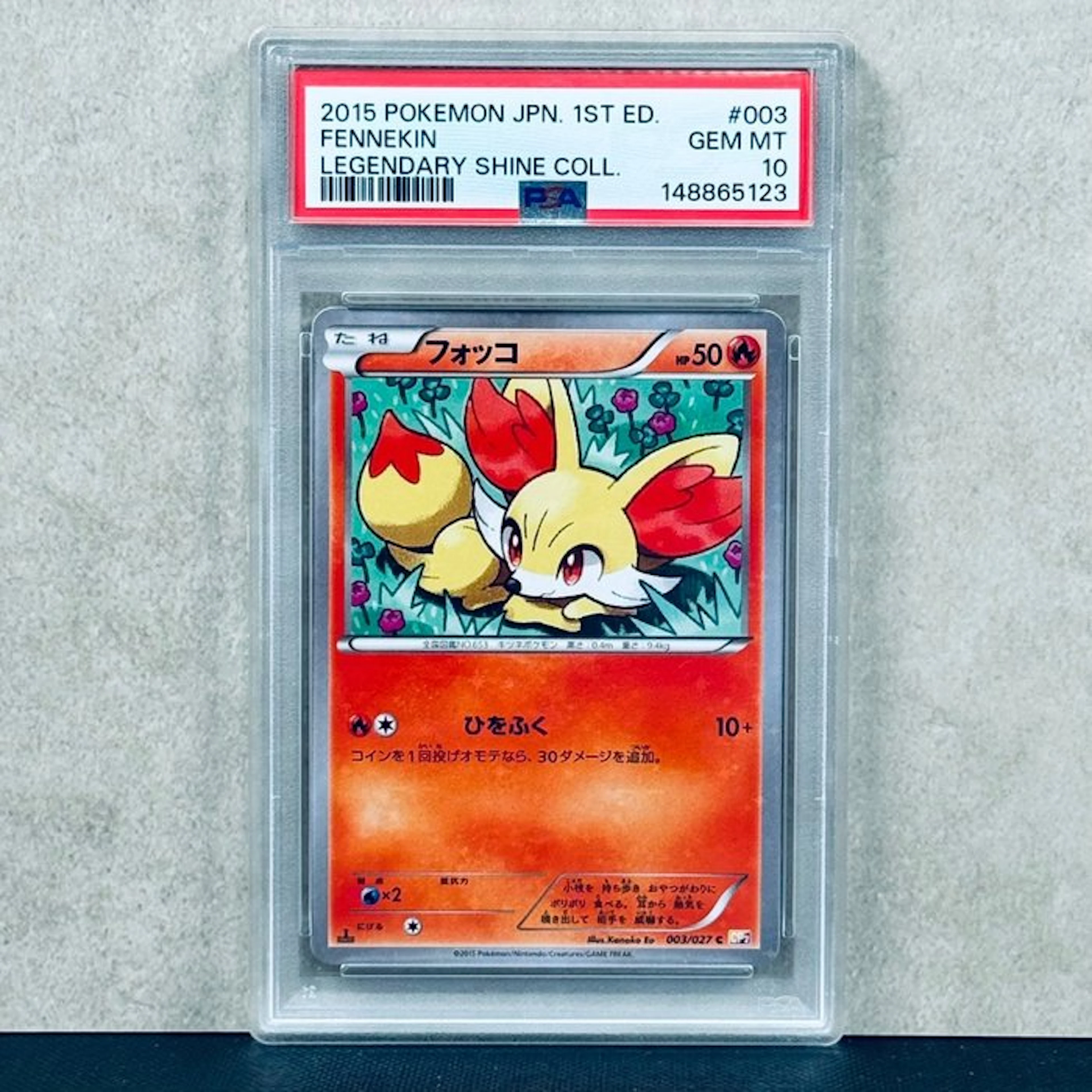 Pokémon Graded card - FENNEKIN #003 - Pokémon - PSA 10