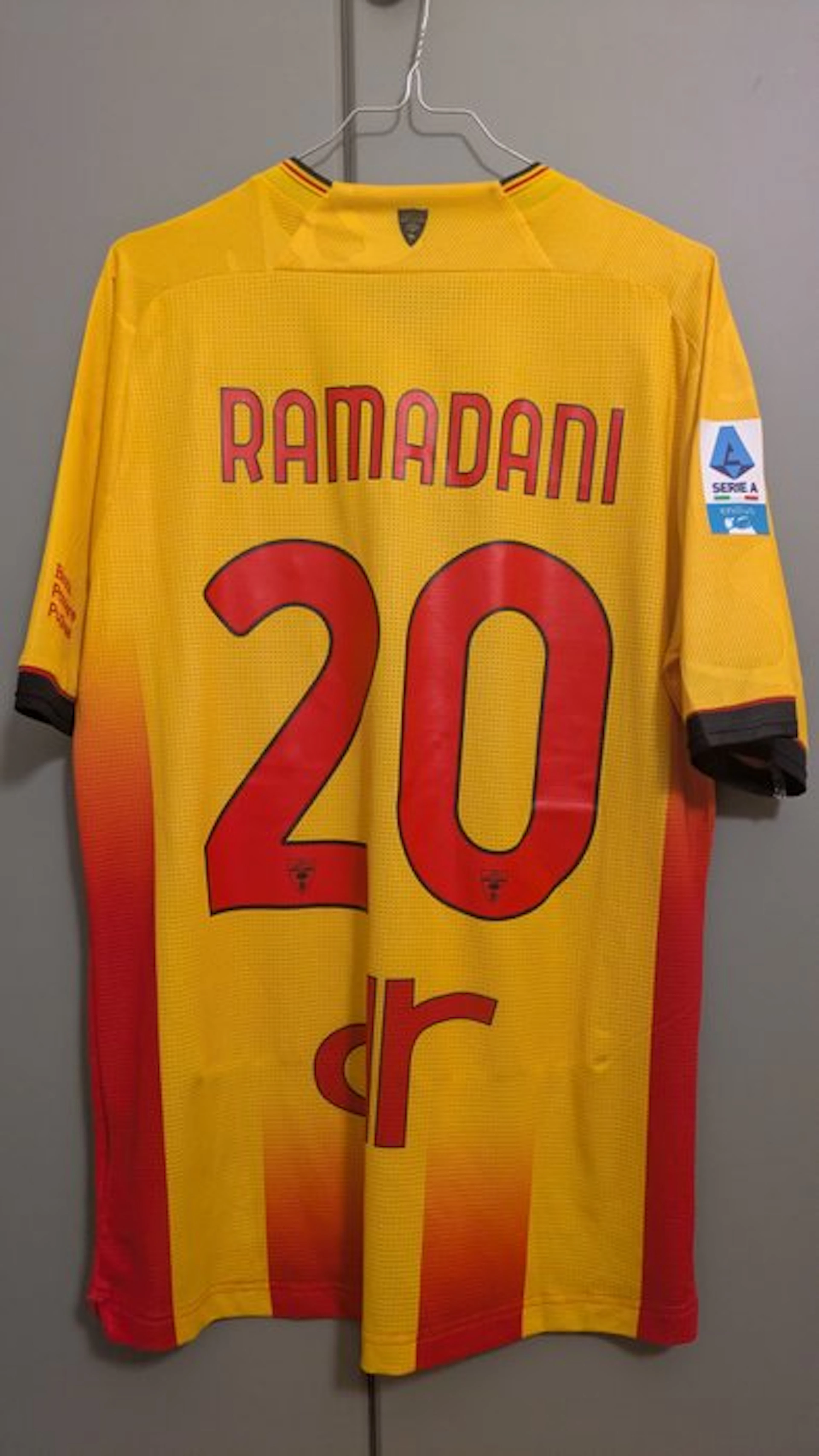 U.S. Lecce - Serie A - Ramadani - Football jersey, Jersey