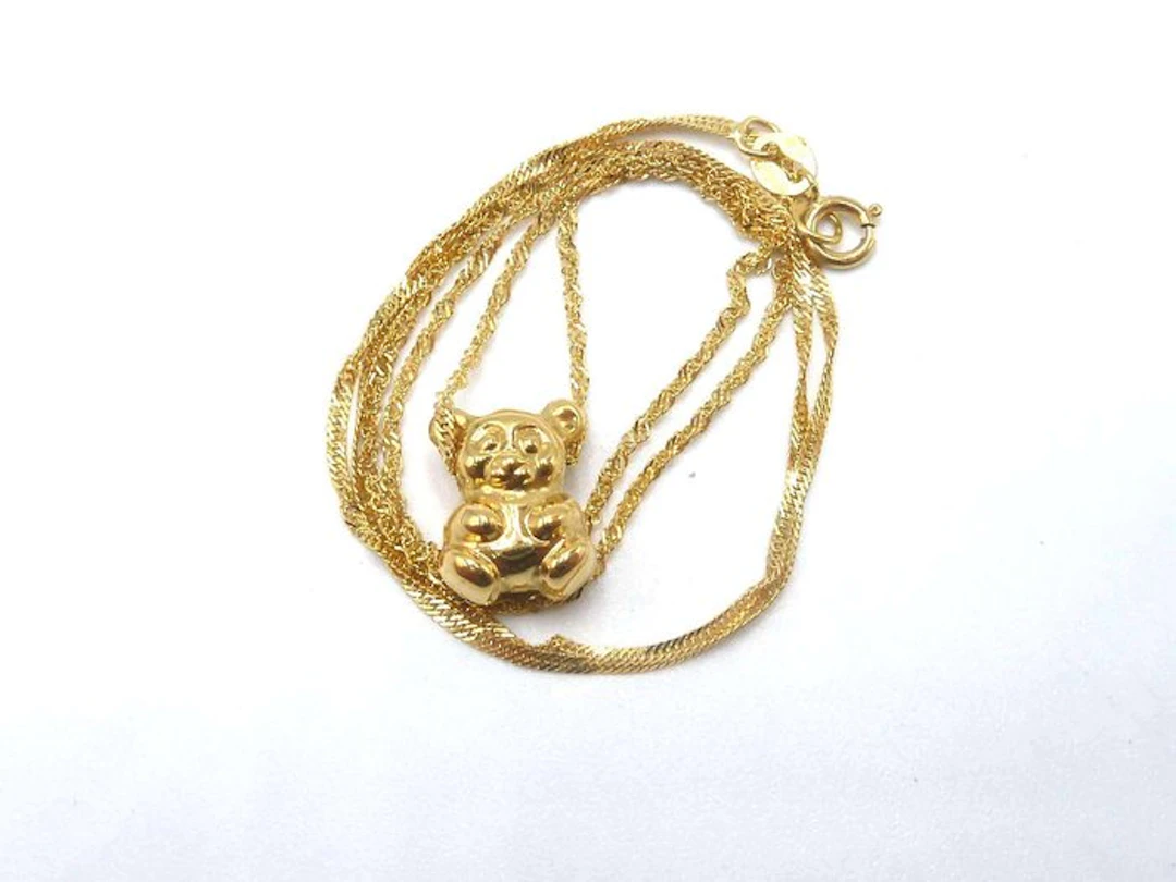 Necklace with pendant - 18 kt. Yellow gold