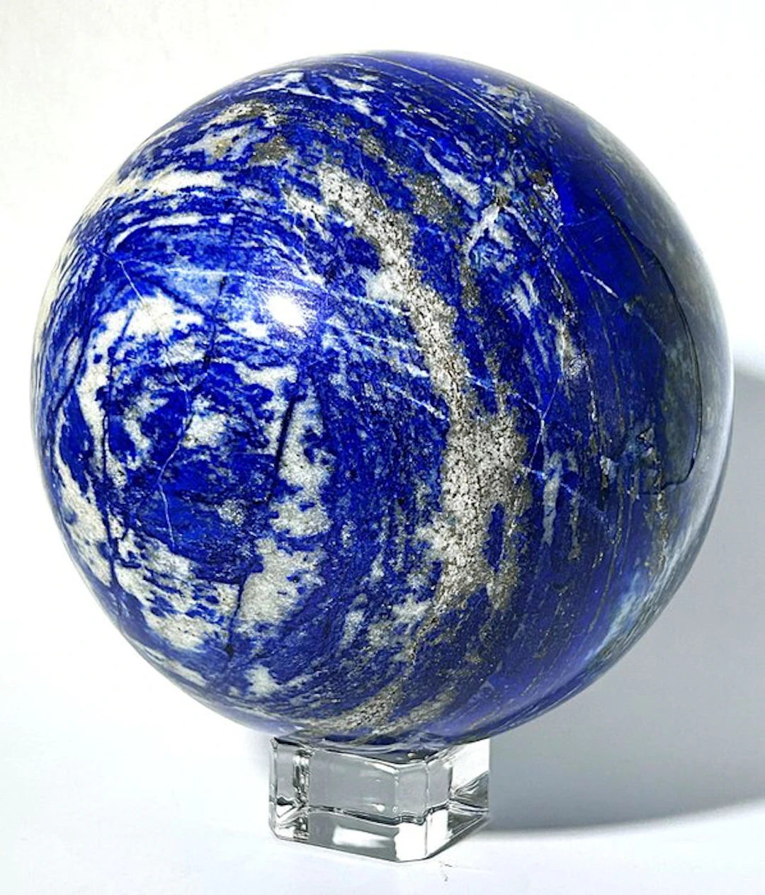 Huge Collector Lapis Lazuli Sphere – Intense Blue with...