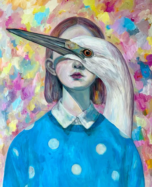 Anna Dart - Girl & The Heron- XL