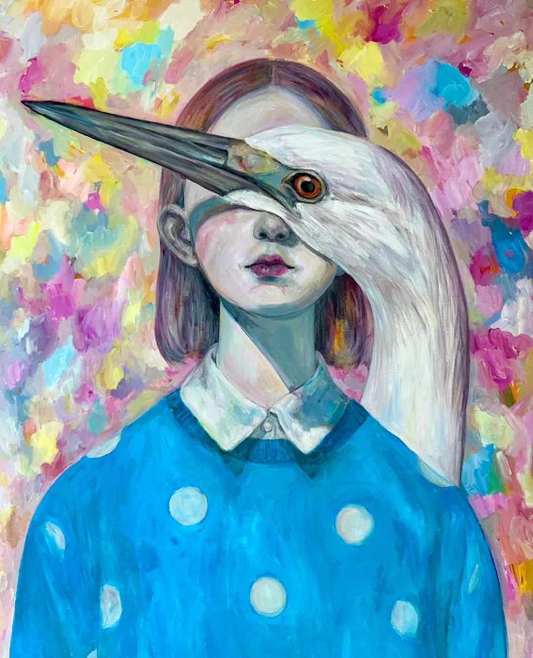 Anna Dart - Girl & The Heron- XL