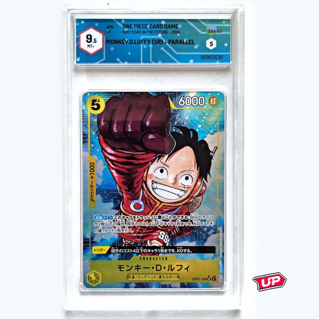 One Piece Graded card - One Piece - Monkey.D.Luffy (Parallel) SR - Graad 9.5