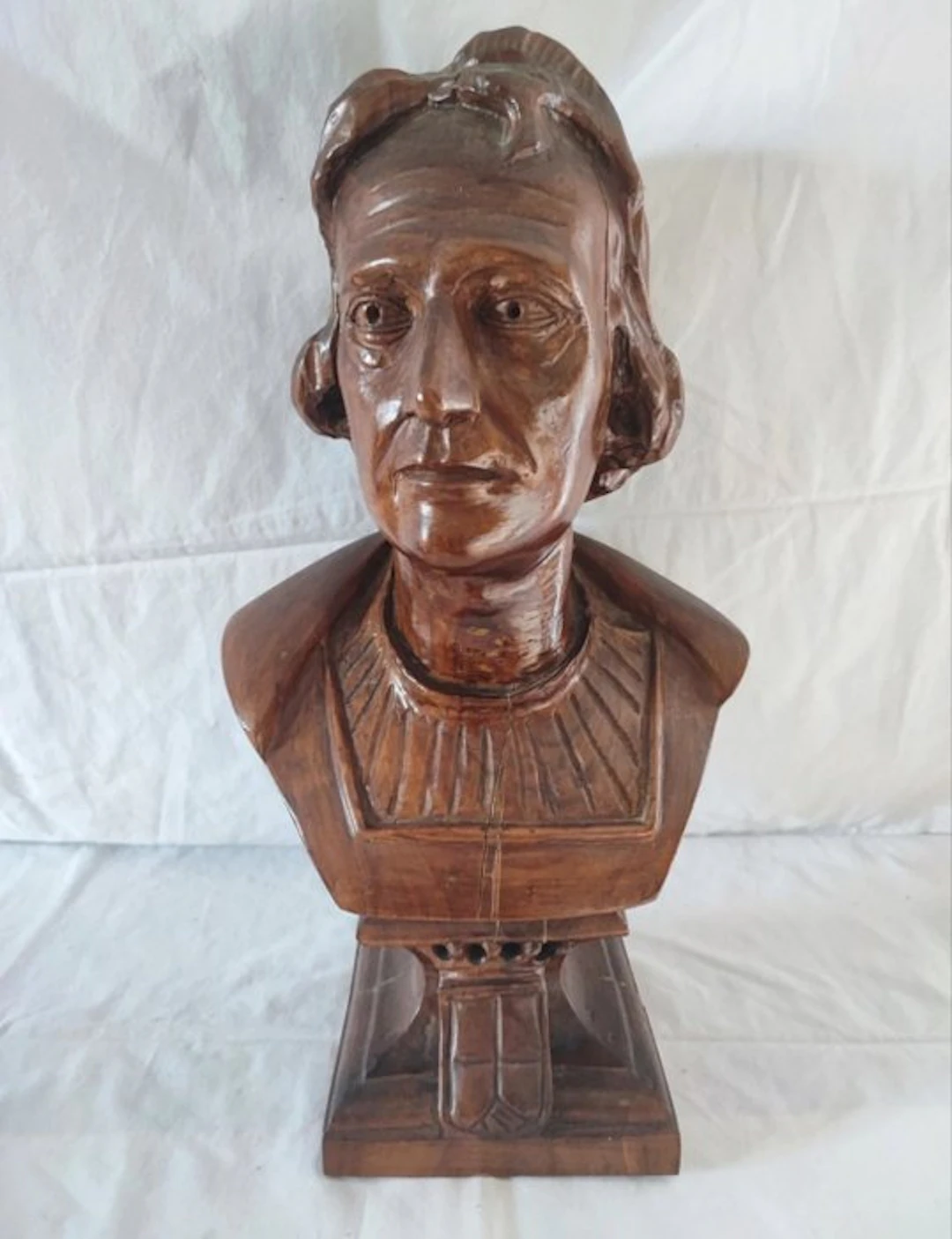 Figure carving, Busto in legno - 46 cm - Wood