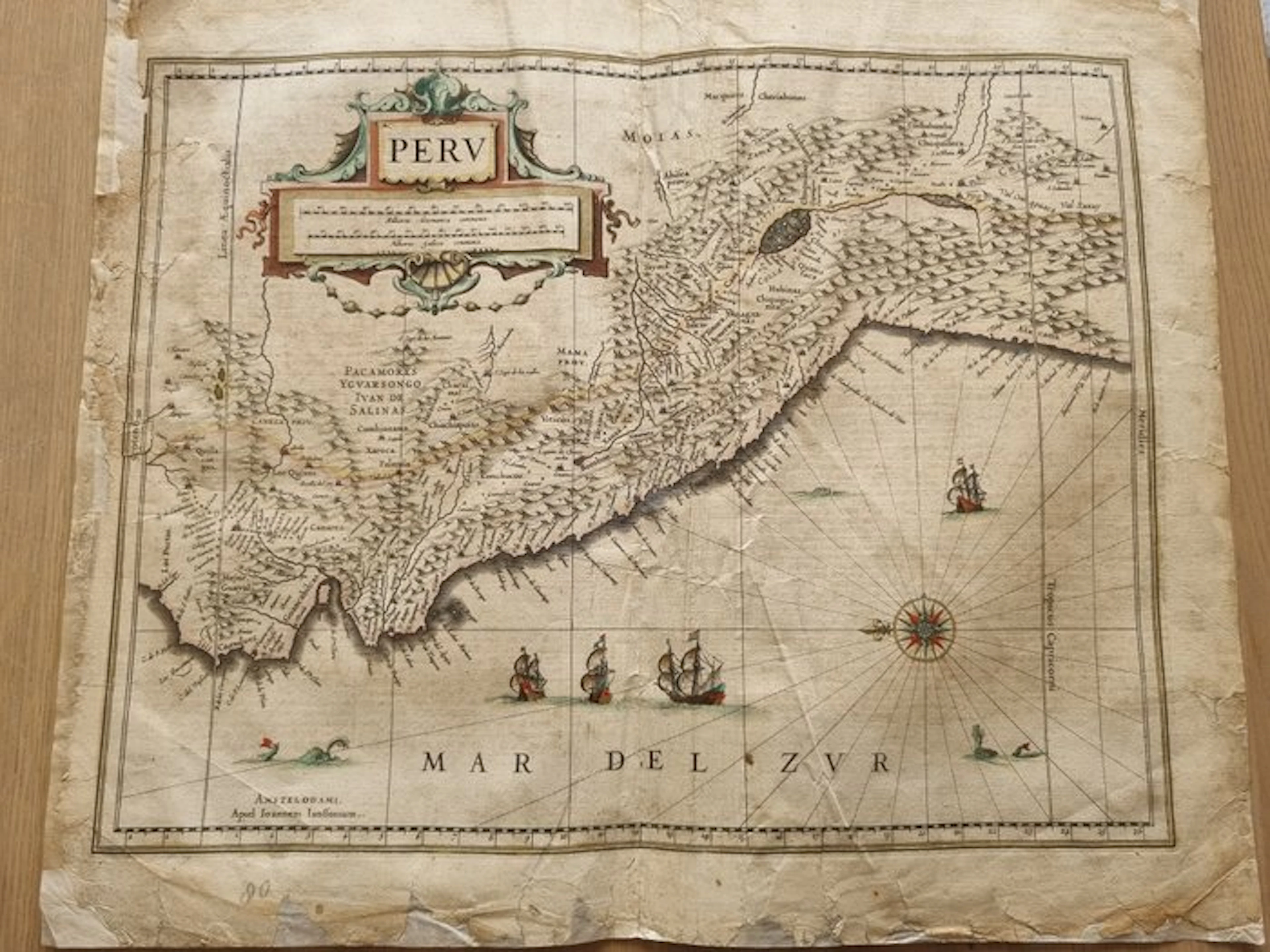 Peru - Latin America; Amsterdam, Joannes Janssonius - Peru - 1601-1620