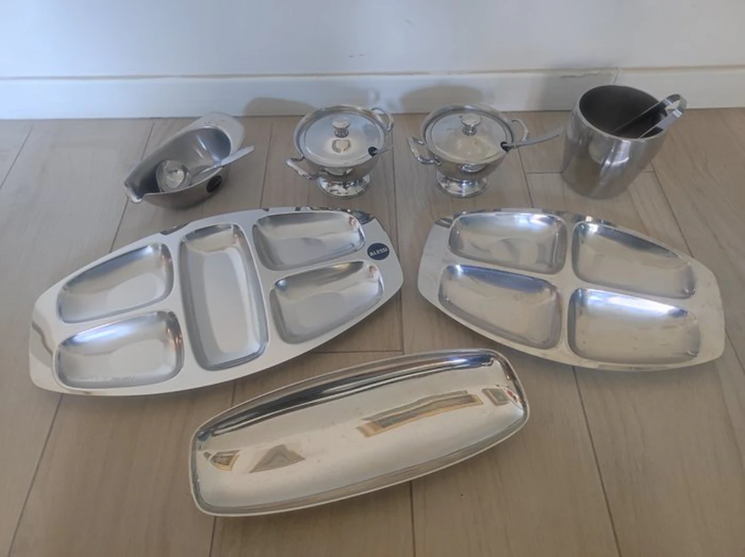 Alessi - Luigi Massoni, Carlo Mazzeri & Anselmo Vitale - Tray (8) - Steel