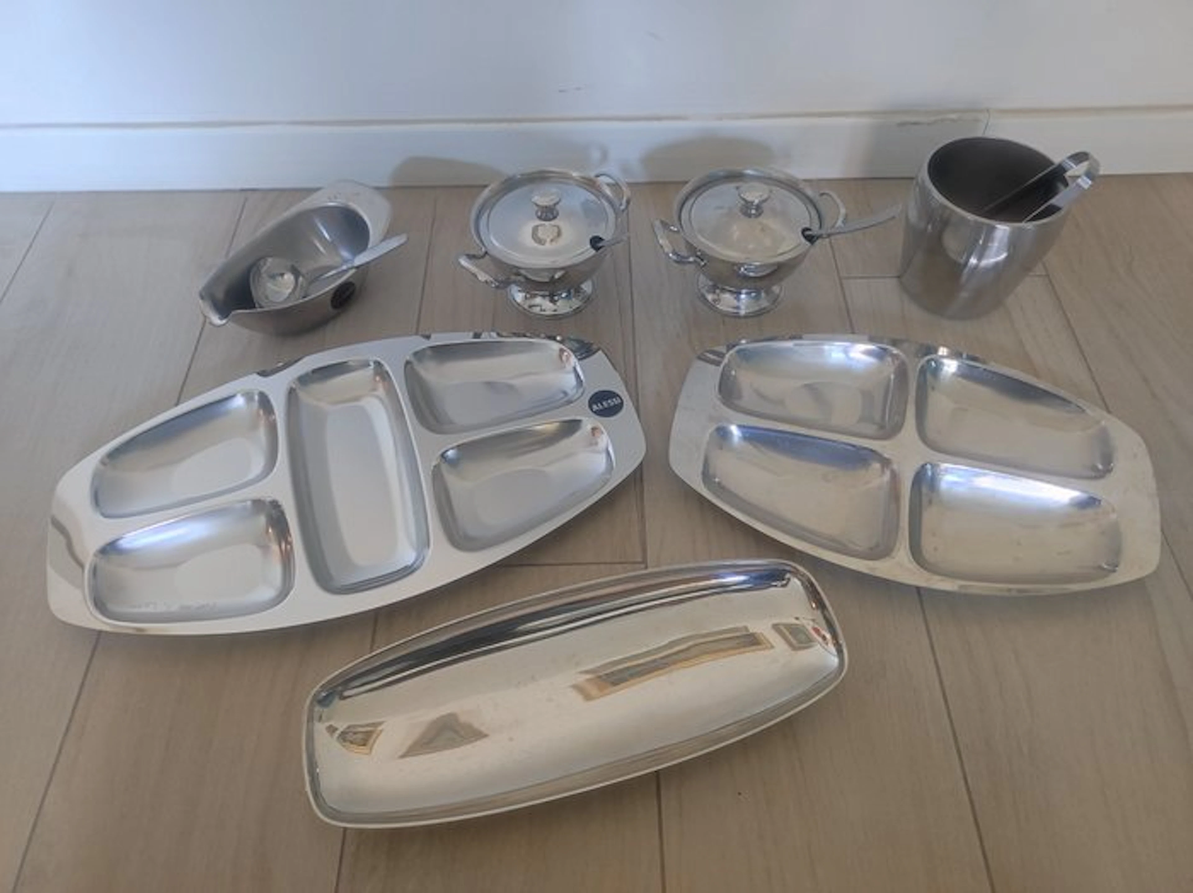 Alessi - Luigi Massoni, Carlo Mazzeri & Anselmo Vitale - Tray (8) - Steel