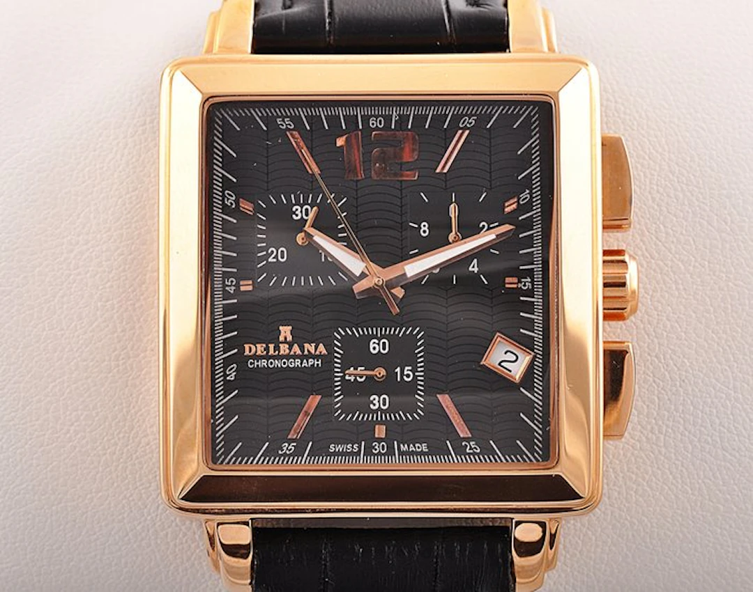 Delbana - Lucerne Rectangular Chronograph - No reserve...
