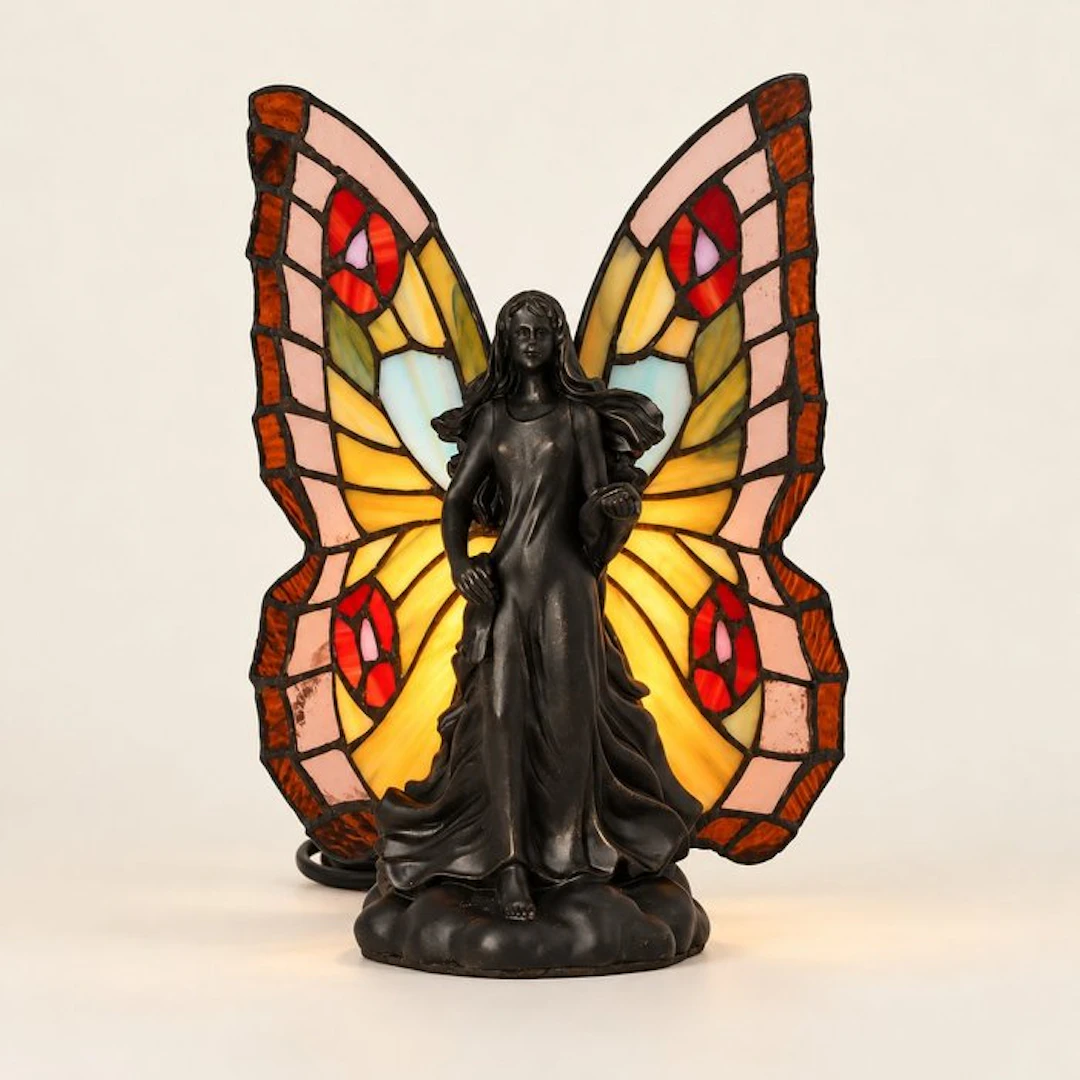 Lamp - Resin, Glass - Give me colorful wings.
