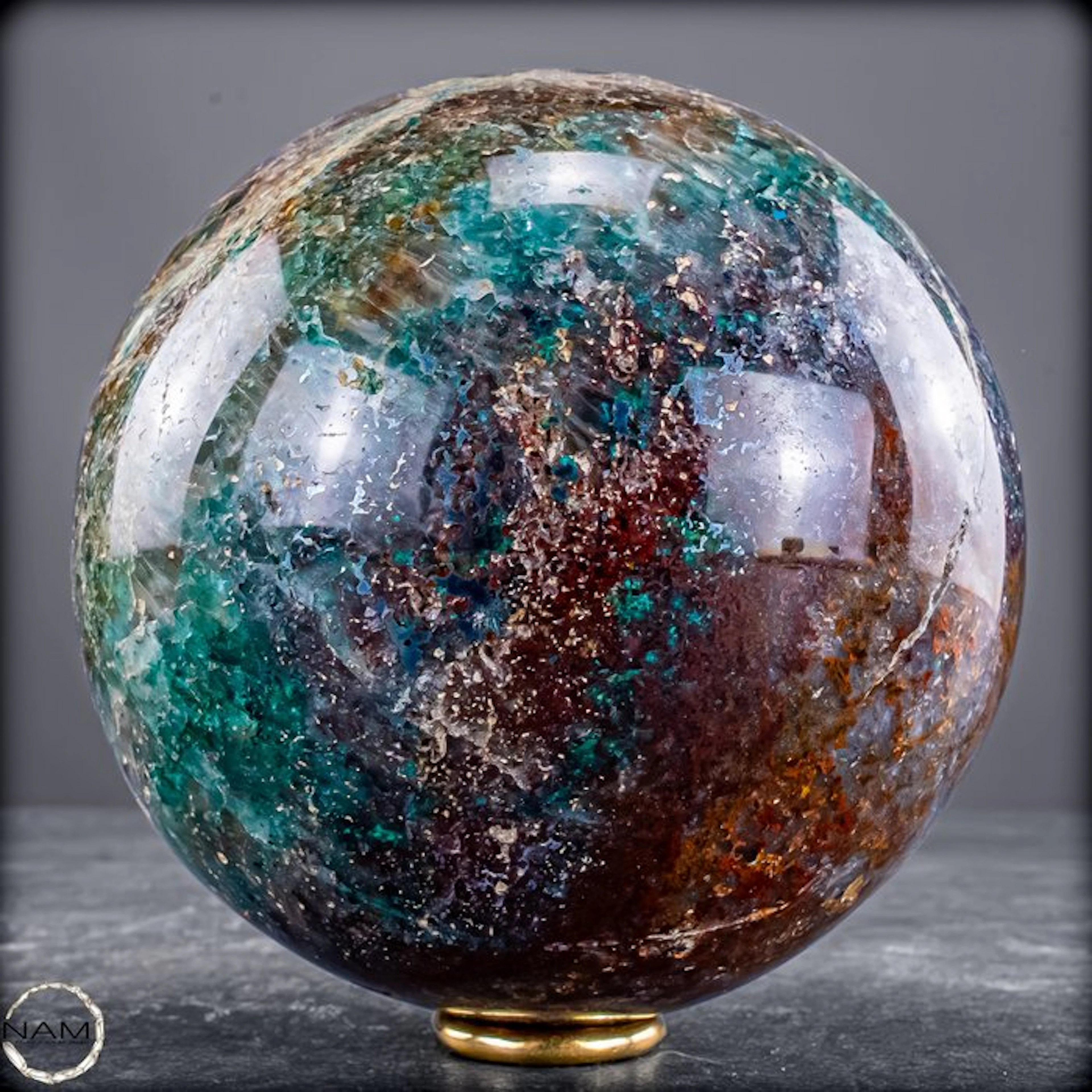Red & Green Aventurine – an extraordinary ball with a...
