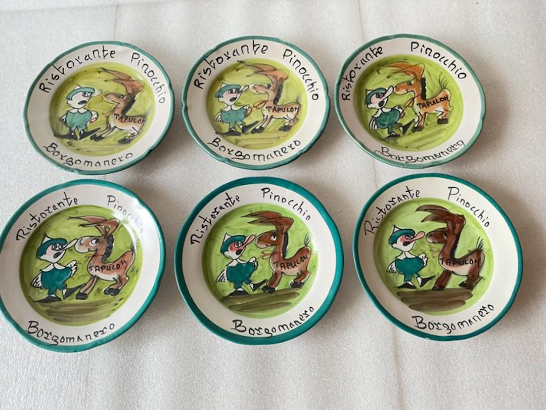 Solimene Vietri - Dish (6) - Ceramic - Pinocchio Restaurant