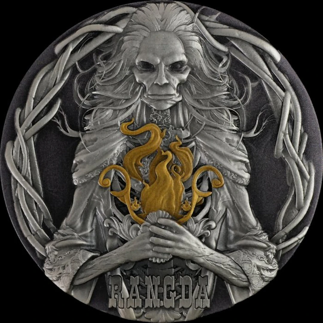 Gabon. 3000 Francs 2025 Barong and Rangda 3 Oz (.999)