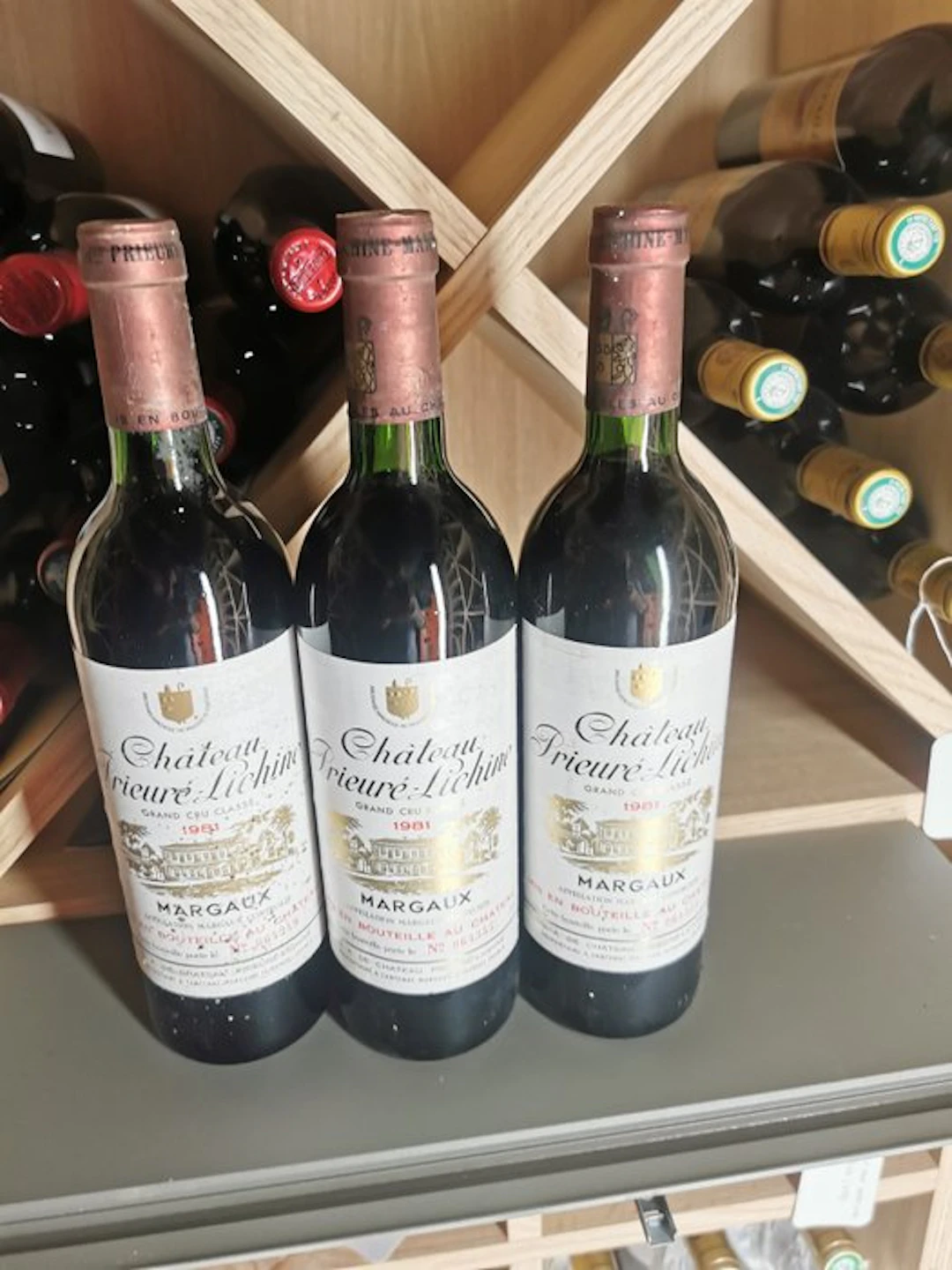 1981 Chateau Prieuré Lichine - Margaux 4ème Grand Cru Classé - 3 Bottles