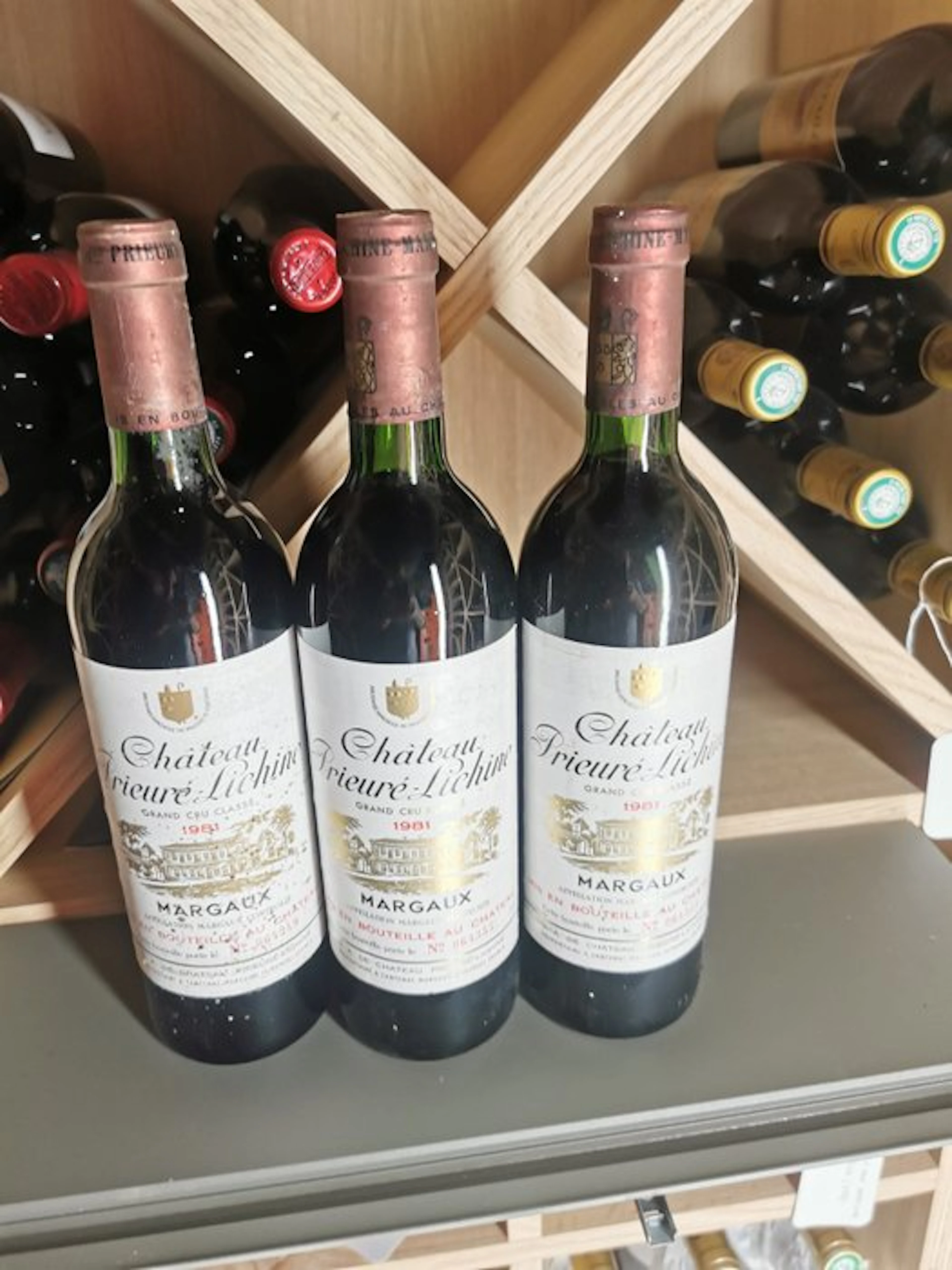1981 Chateau Prieuré Lichine - Margaux 4ème Grand Cru Classé - 3 Bottles