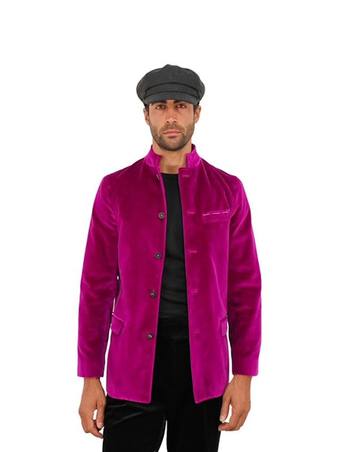 RUBINACCI NAPOLI - 50 IT - "Vienna" Purple 5 Buttons Guru...