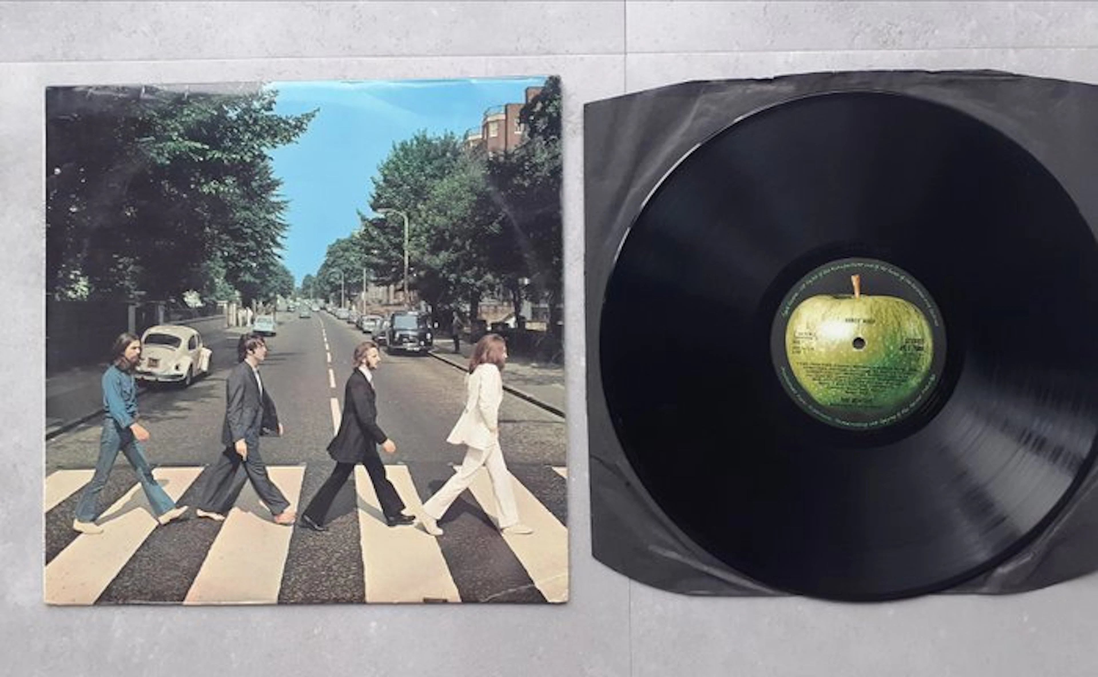 Beatles - Abbey Road - "Misaligned Apple Sleeve" 1st UK...