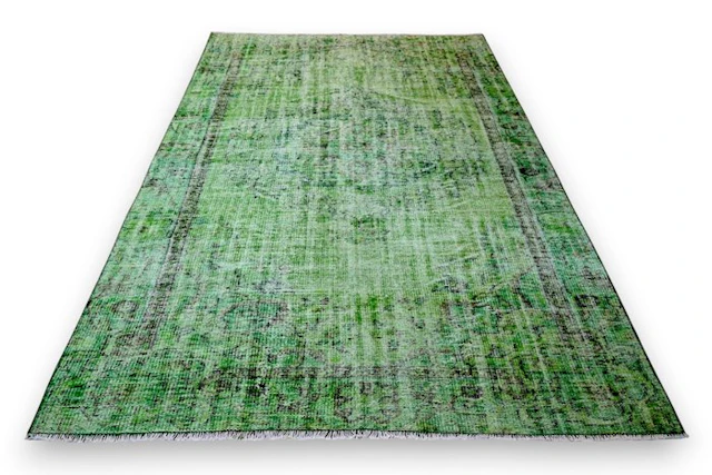 Green vintage - Rug - 250 cm - 160 cm - with certificate