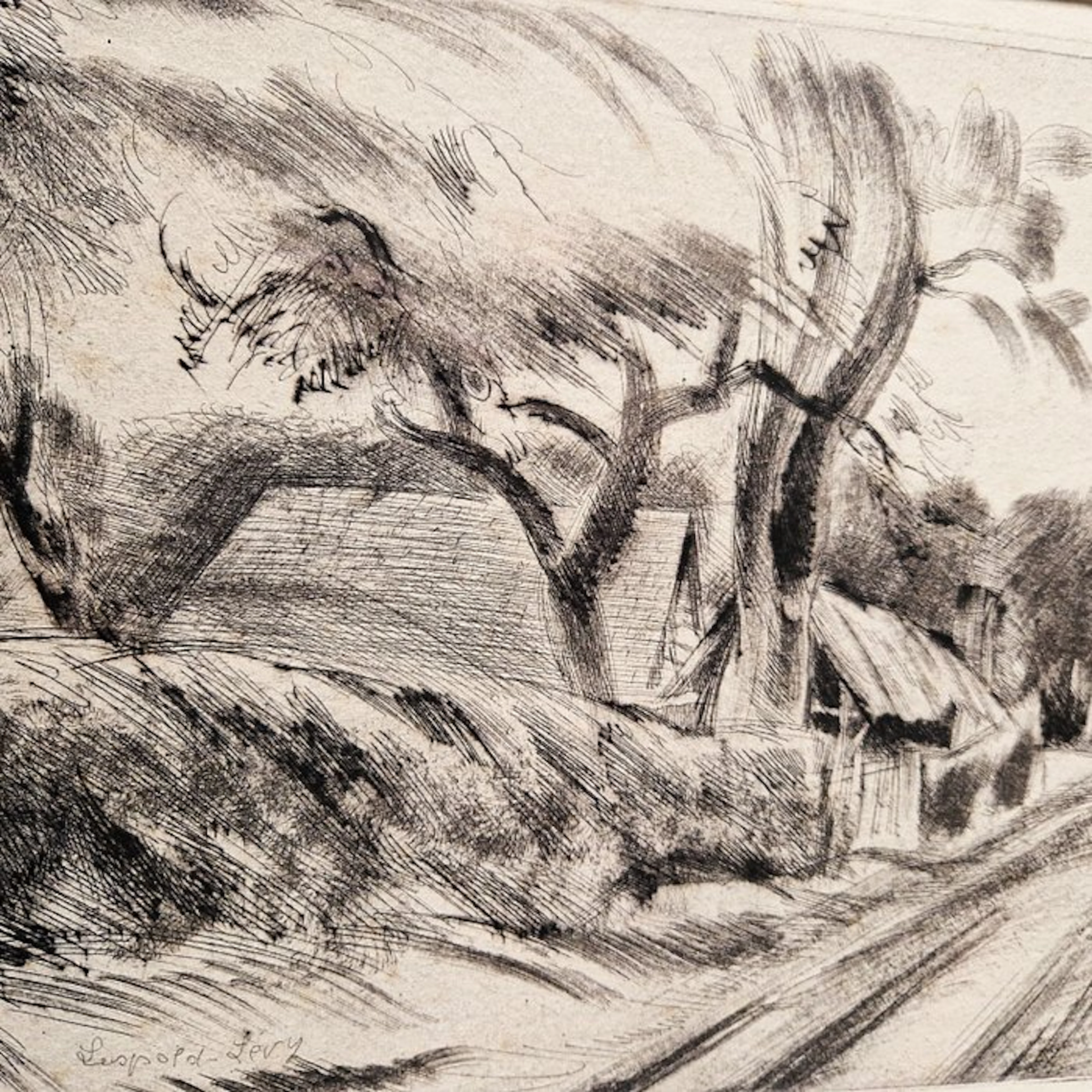 Henri-Léopold Lévy (1840-1904) - Paysage de Provence