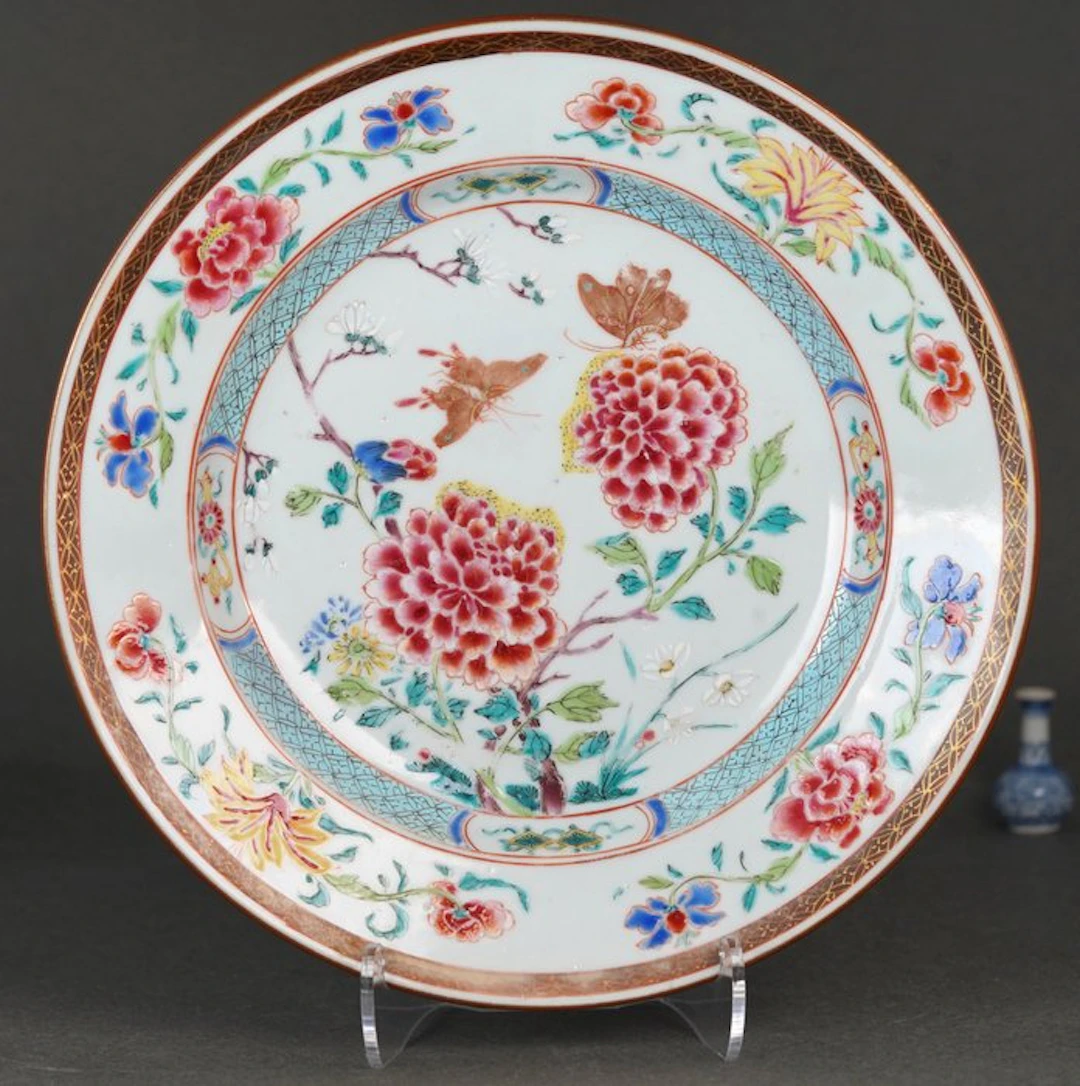 Yongzheng (1723-1735) - Earliest Falangcai - Plate - Two...