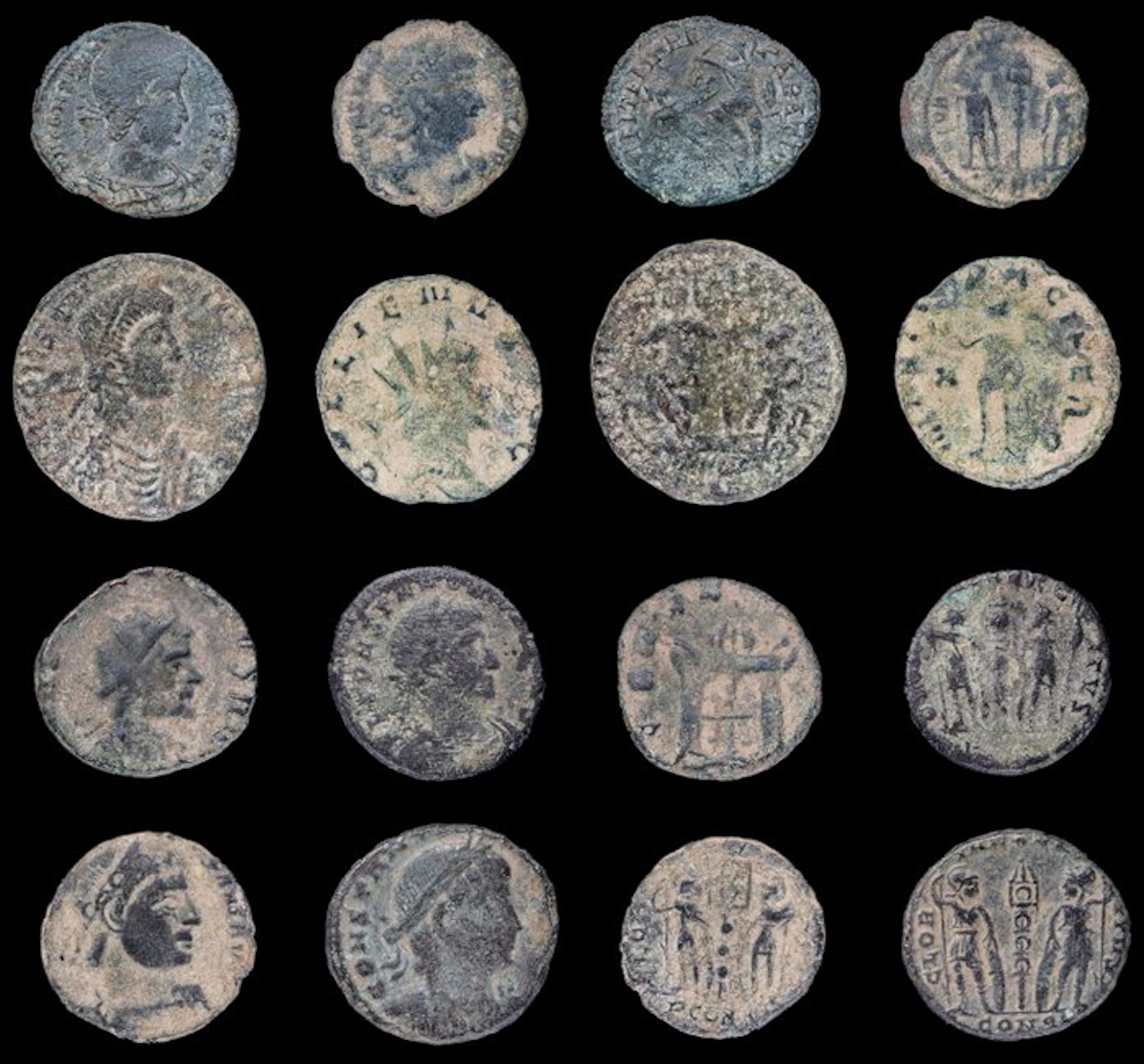 Roman Empire Lot of 8 coins minted between the 3rd and 4th centuries AD
