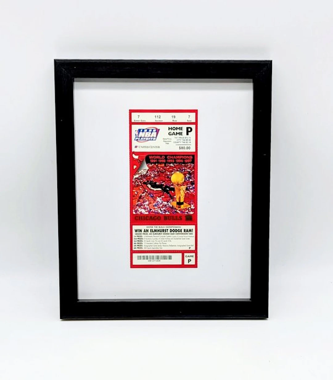 Chicago Bulls - NBA - Michael Jordan - 1998 - Ticket