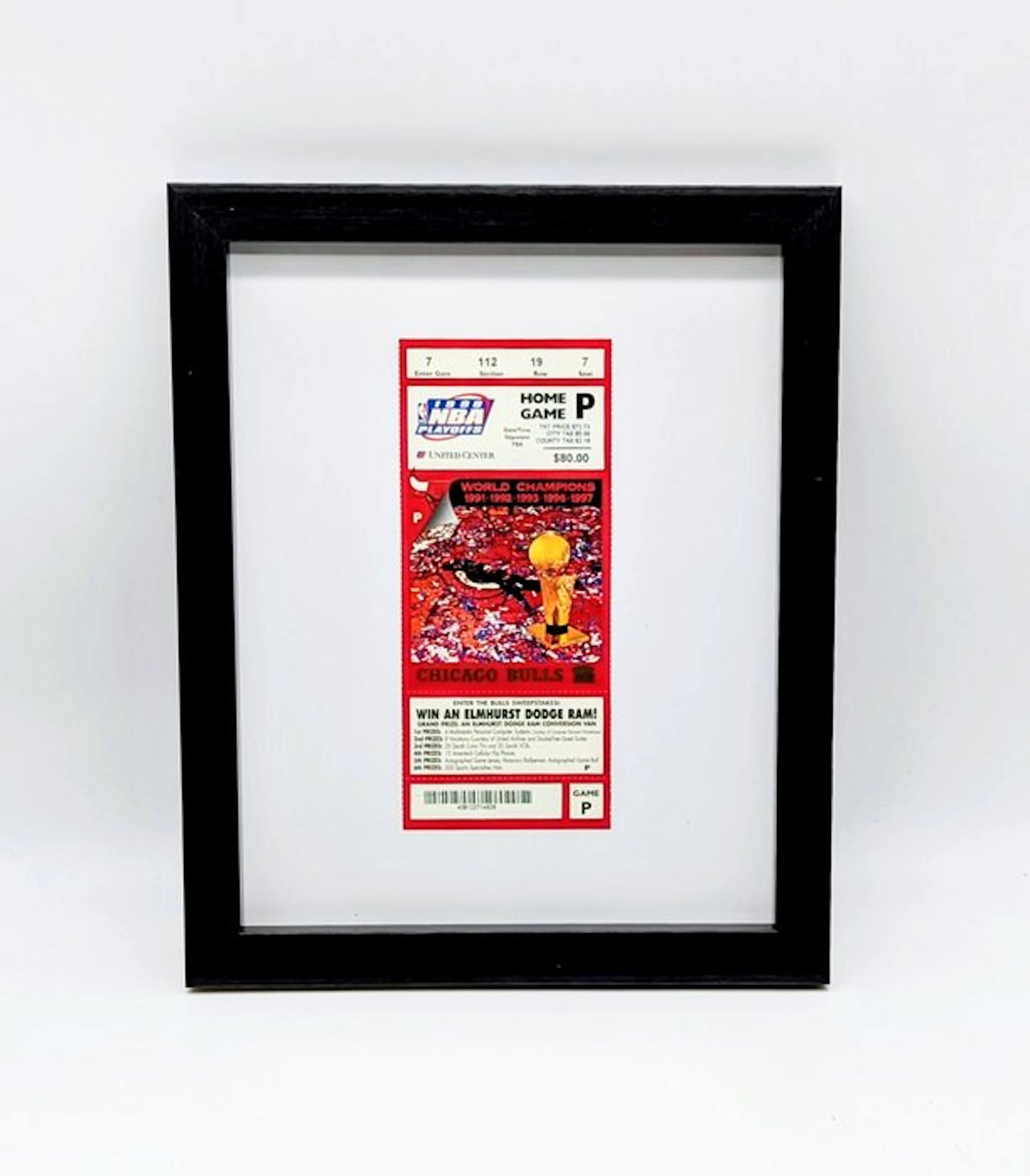 Chicago Bulls - NBA - Michael Jordan - 1998 - Ticket