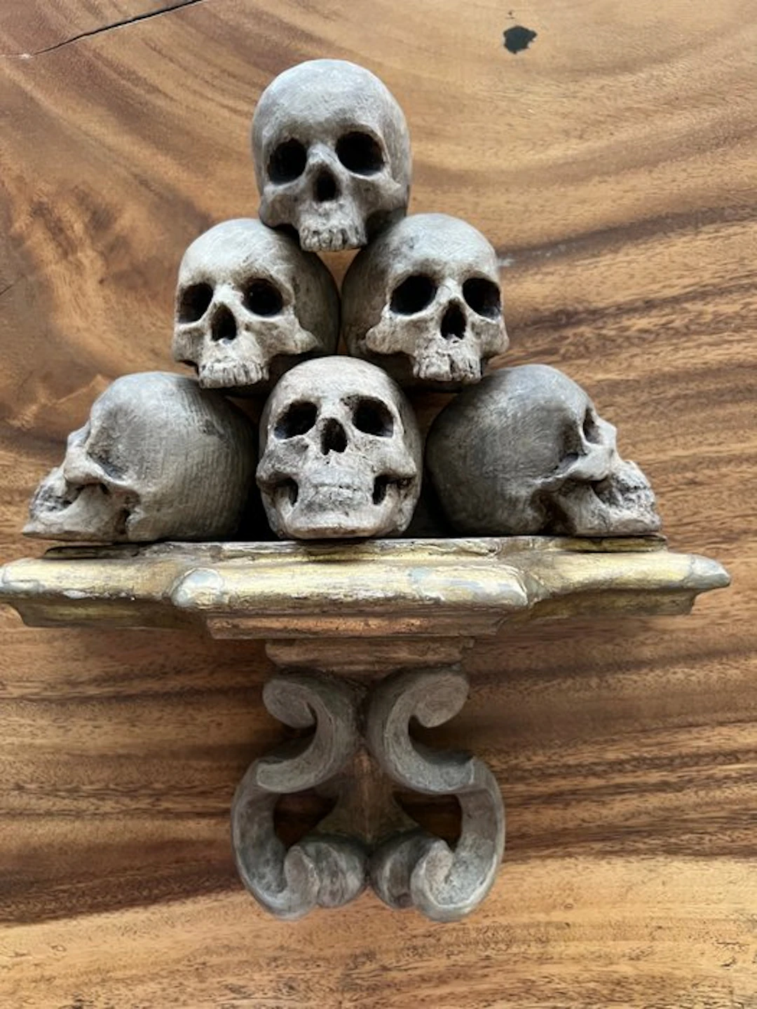 Statue, Momento Mori - 30 cm - Wood