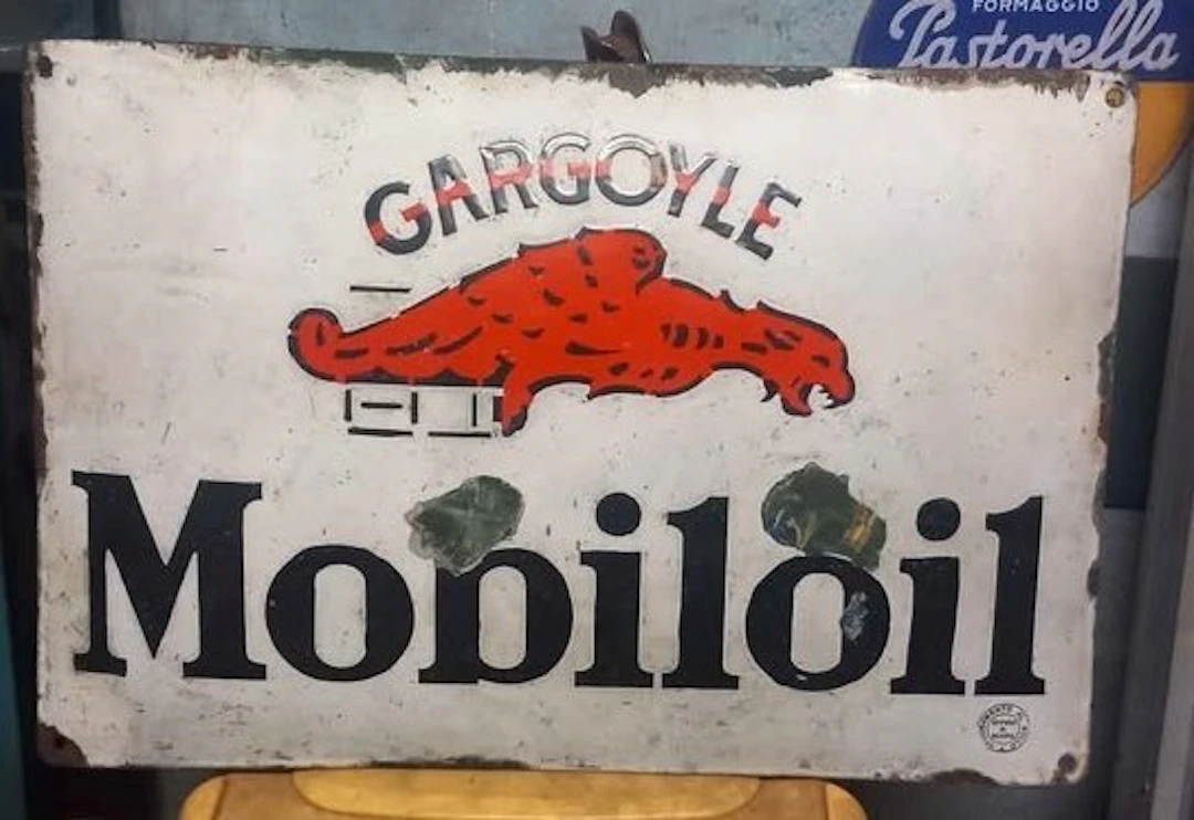 Mobil - Gargoyle Mobiloil - Sign - Steel