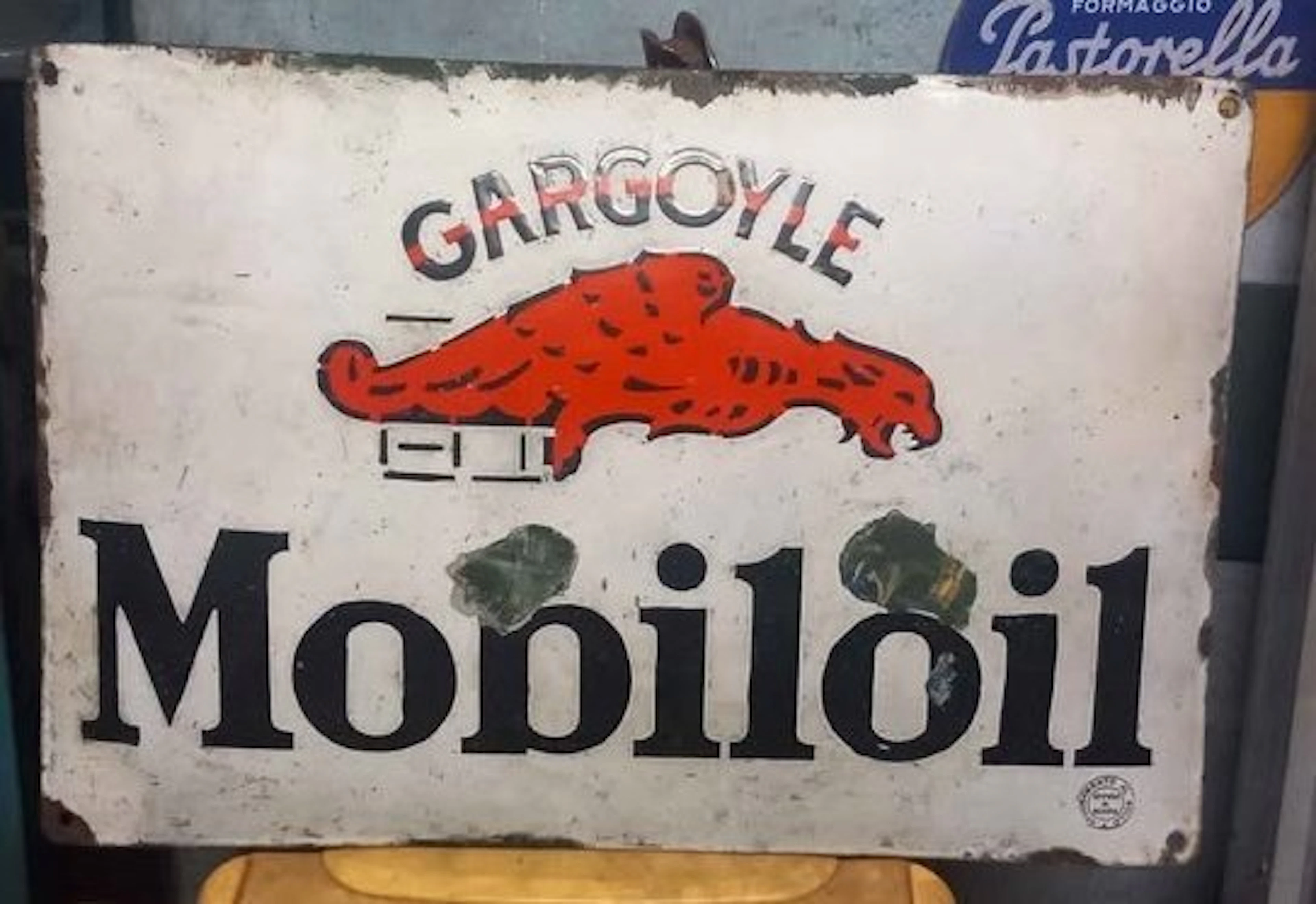 Mobil - Gargoyle Mobiloil - Sign - Steel