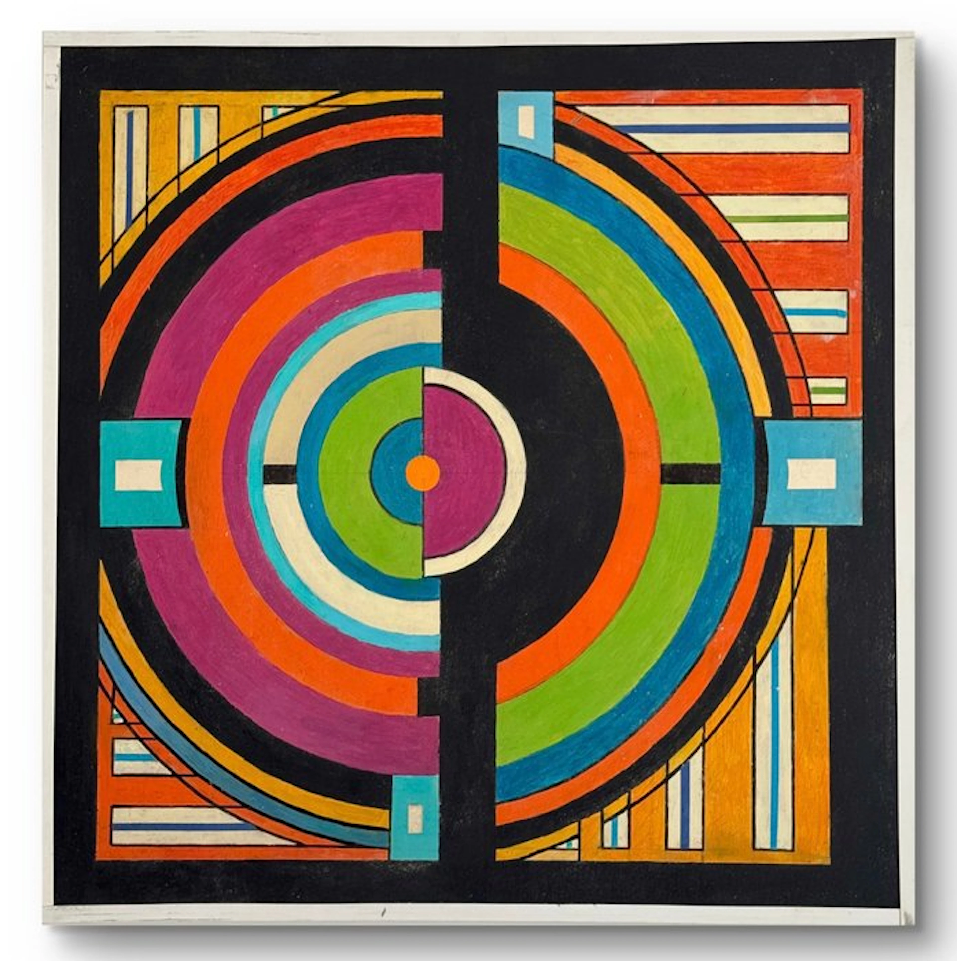 Jean-Louis Dhuit dit KESTA (1936) - Grande Abstraction « La Cible », 2014