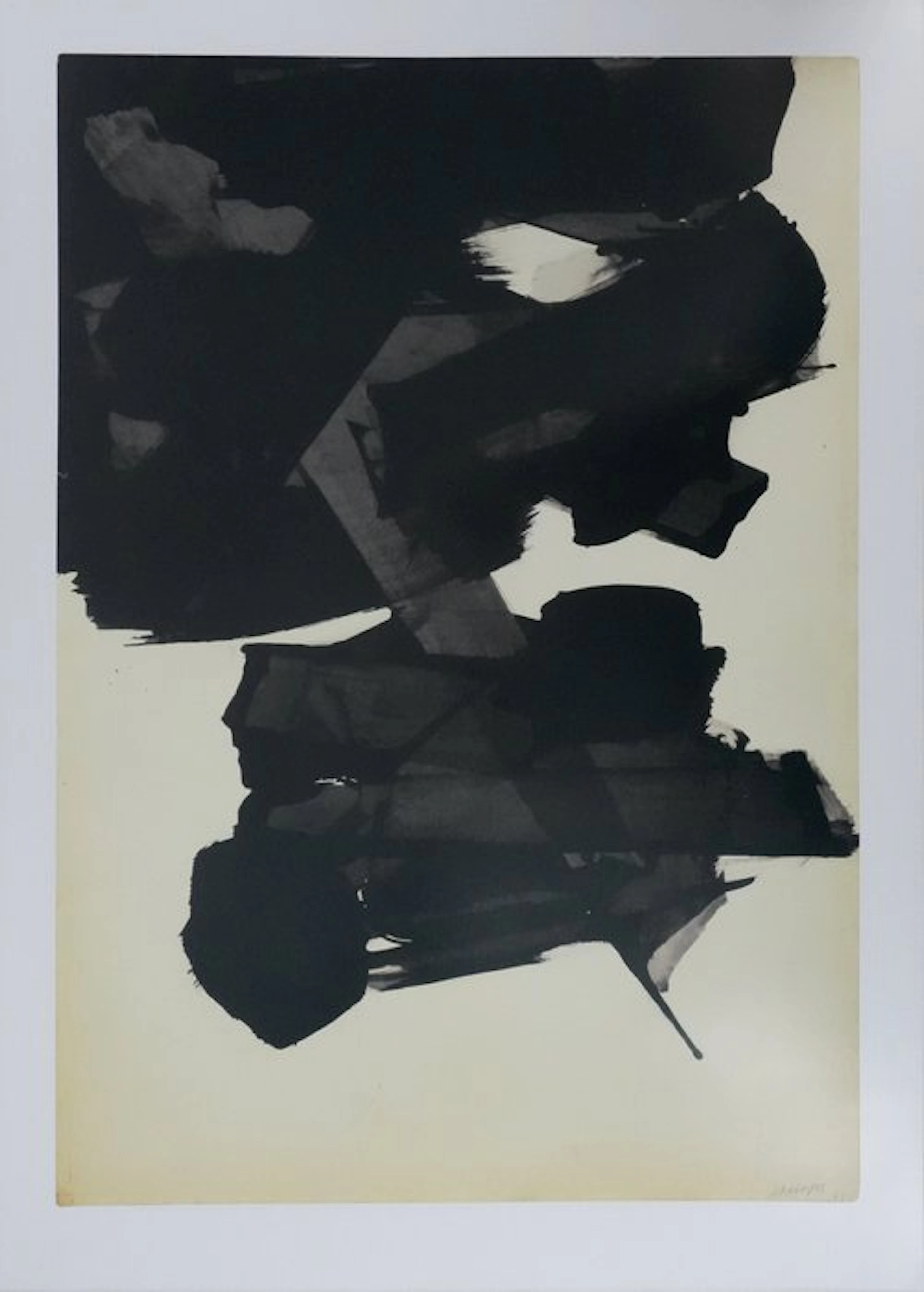 Pierre Soulages (1919-2022) - Encre sur papier 1963