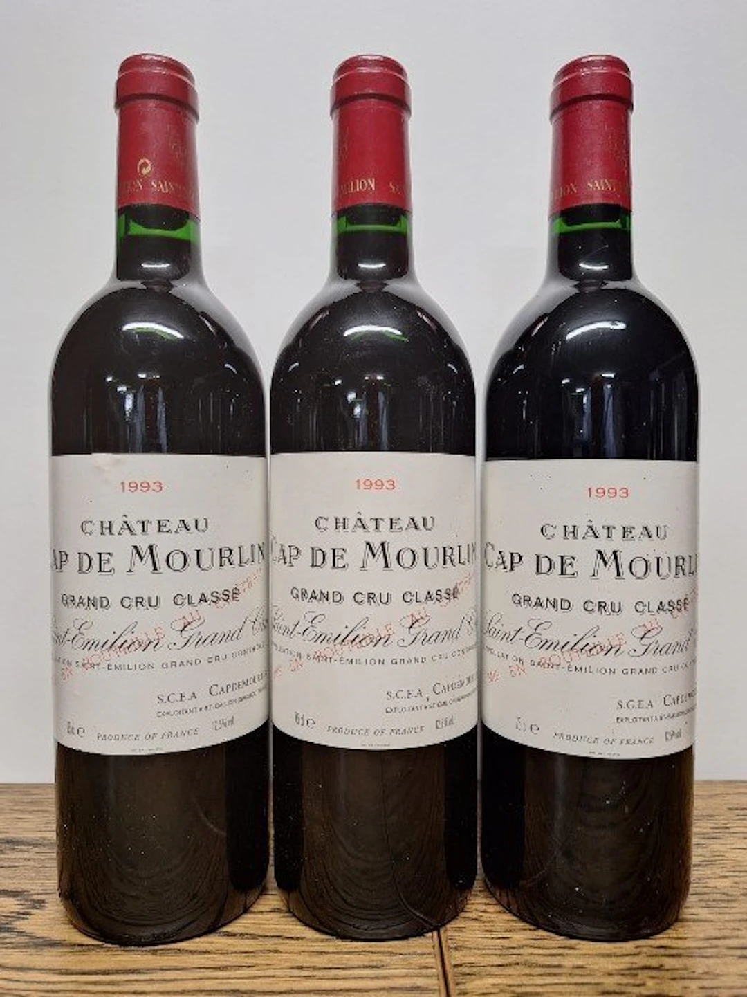 1993 Château Cap de Mourlin - Saint-Émilion Grand Cru Classé - 3 Bottles