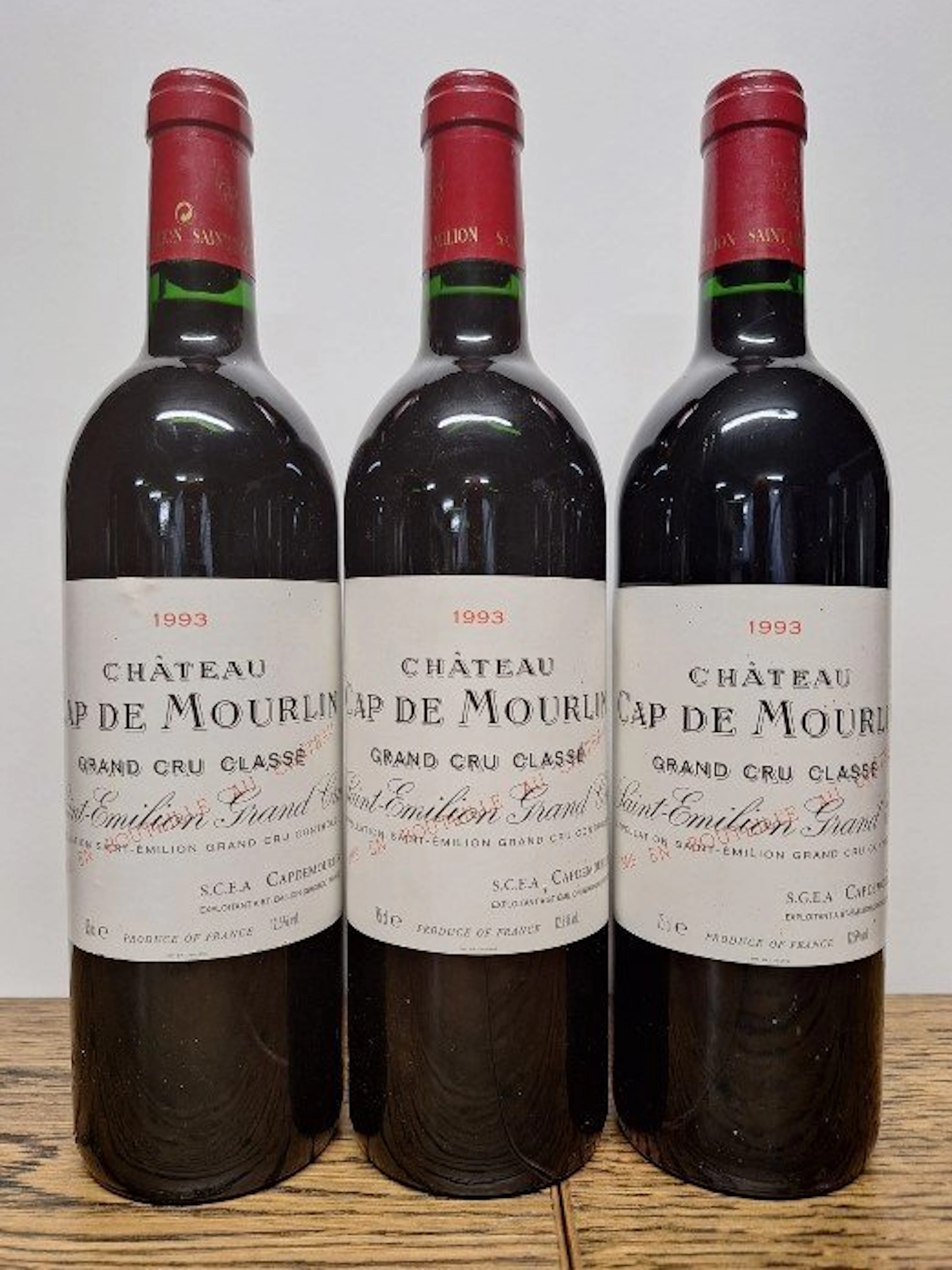 1993 Château Cap de Mourlin - Saint-Émilion Grand Cru Classé - 3 Bottles