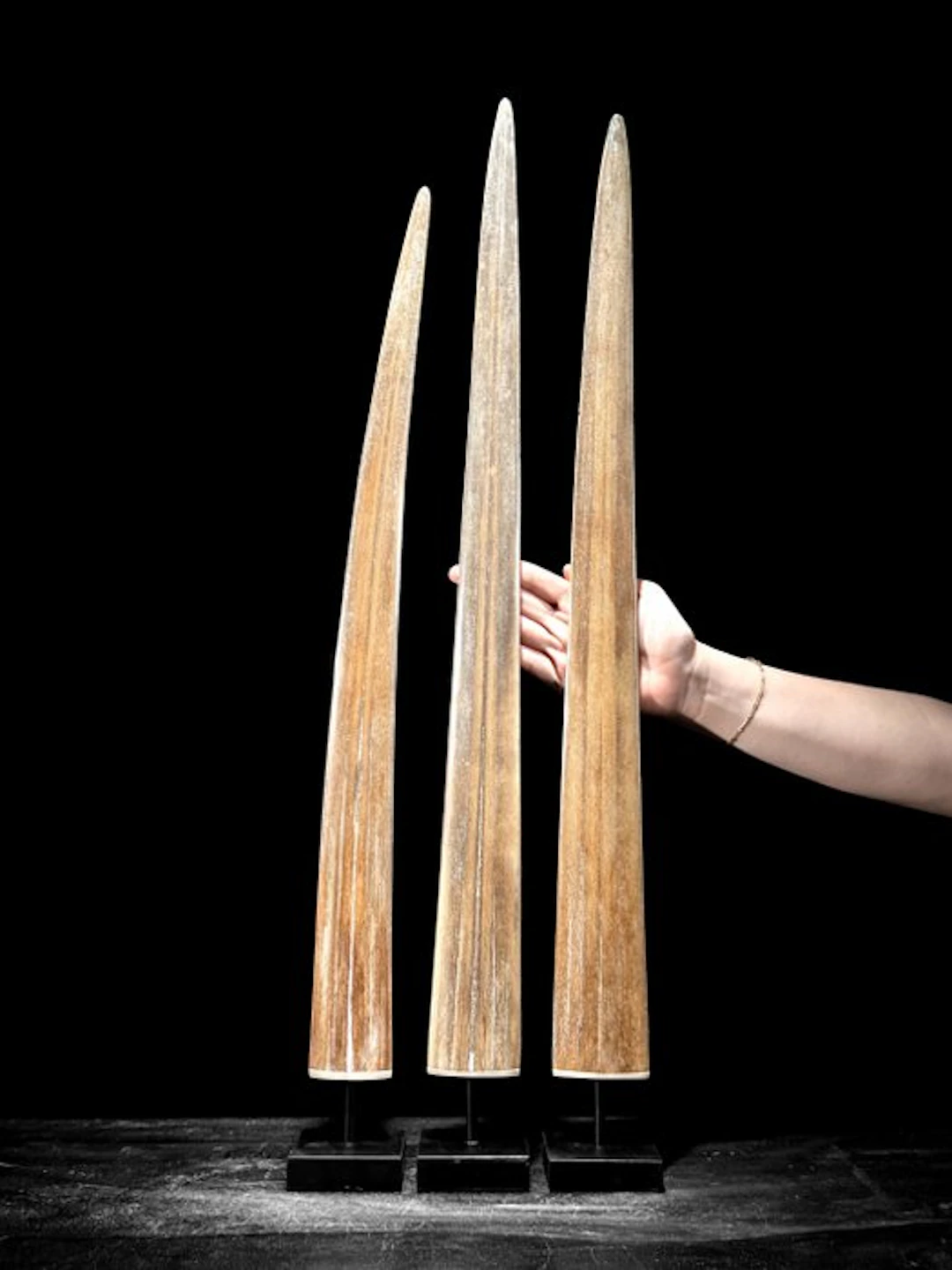 NO RESERVE PRICE - Stunning Large set of 3 swordfish...