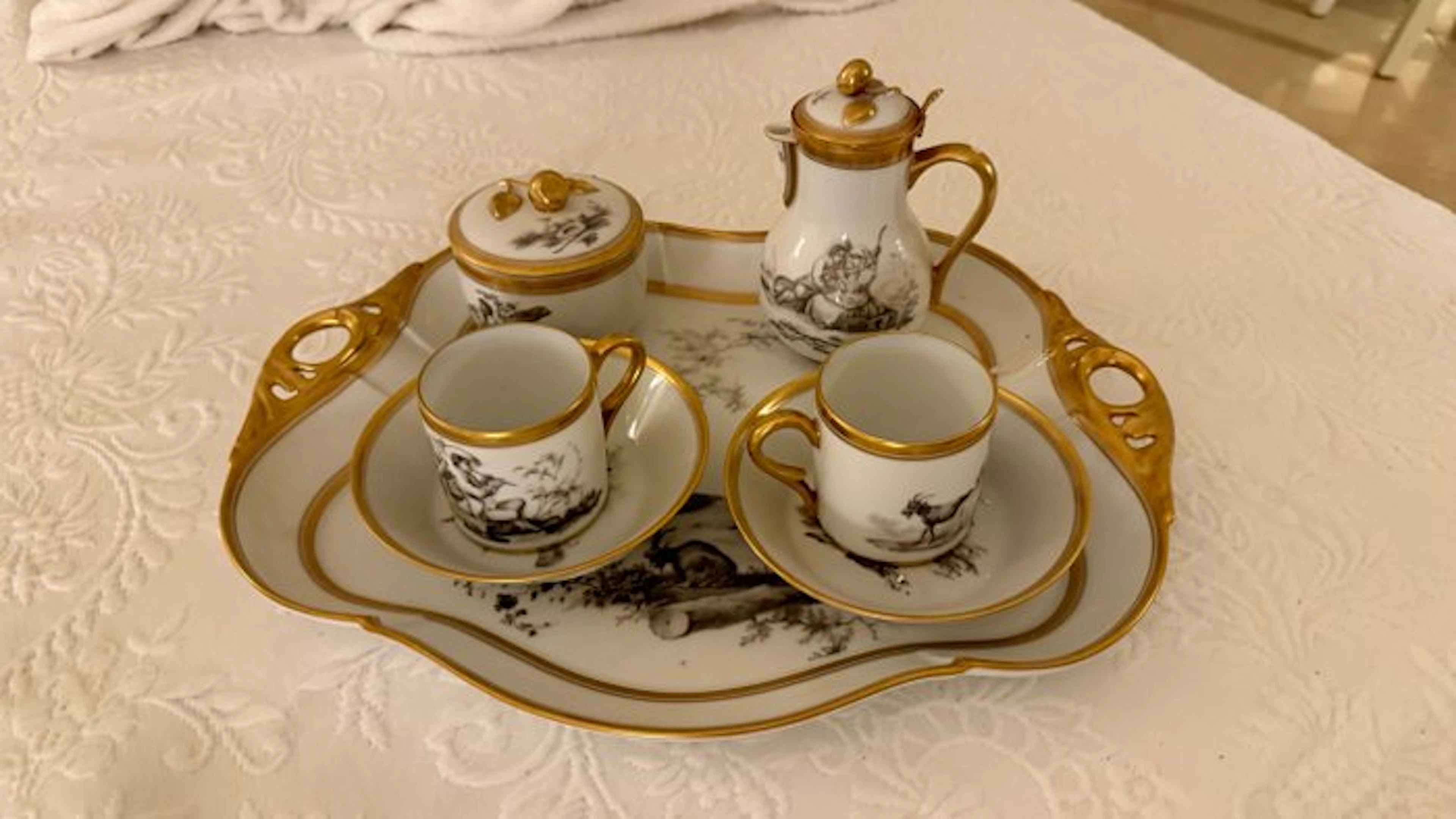 Limoges - Coffee service (7) - Porcelain - Coffee service