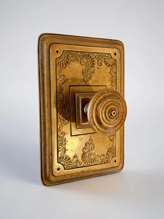 Art Deco Door handle - 1920s Art Deco Solid Copper Door...
