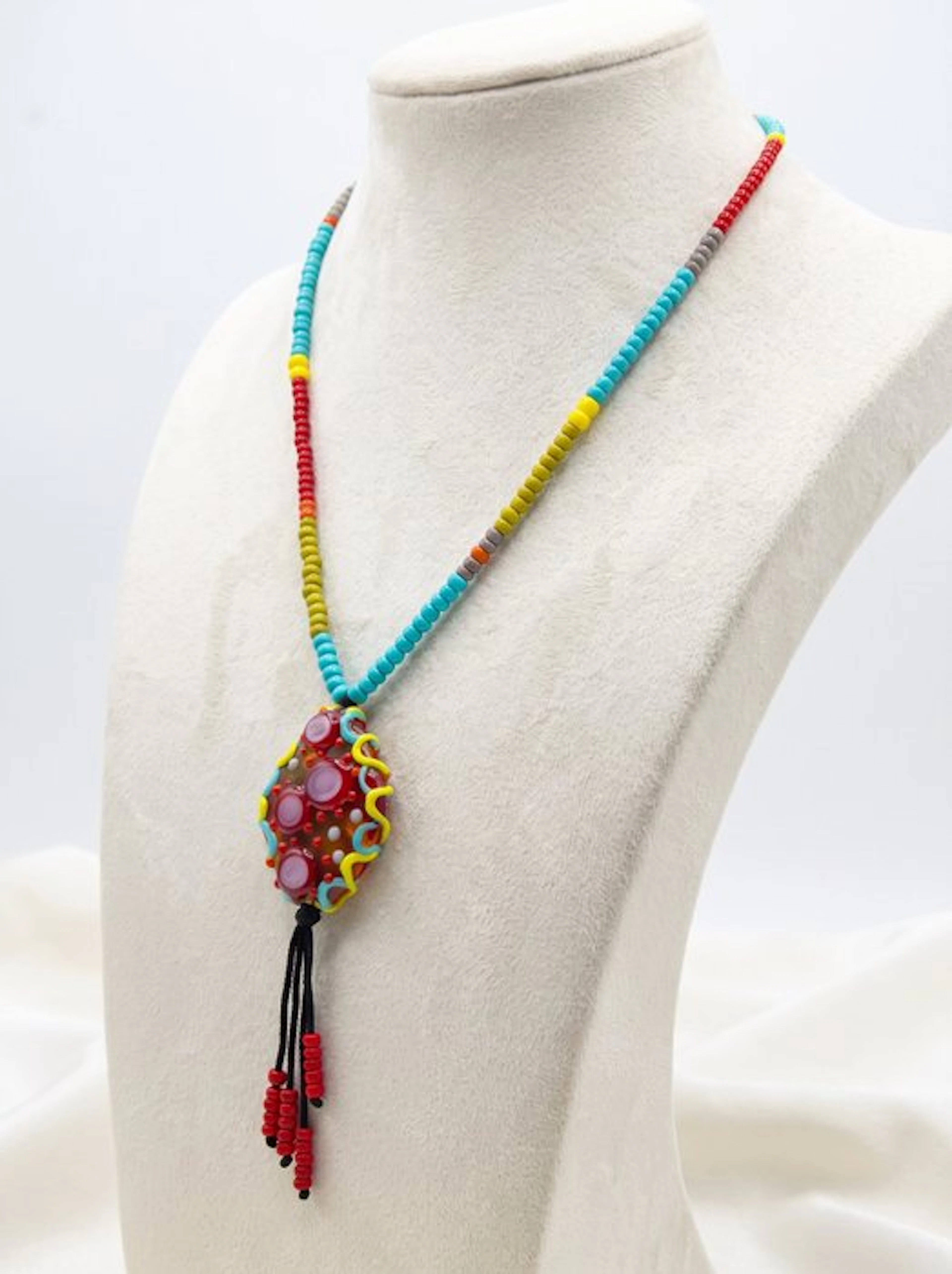 Murano glass - Necklace - Kaleido Amulet