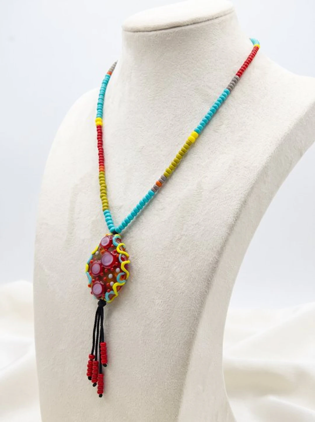 Murano glass - Necklace - Kaleido Amulet