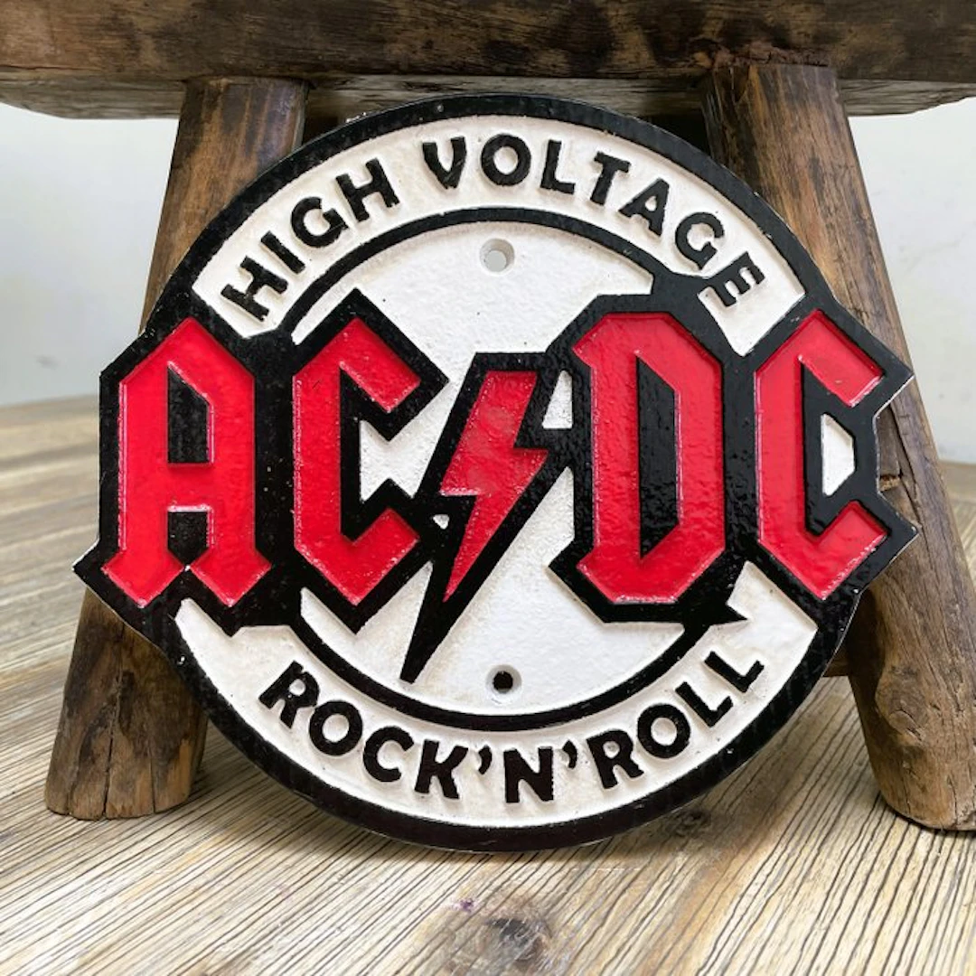 AC/DC - Wall sign - Advertising sign - Cast iron