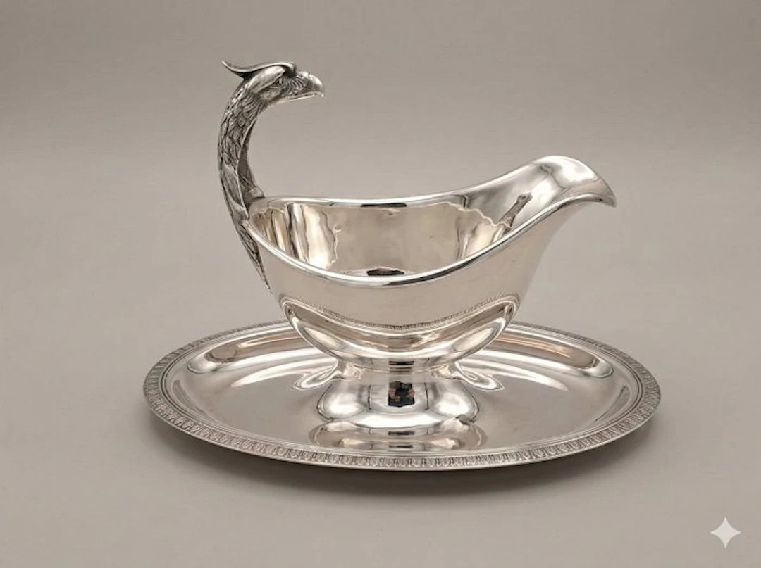 Christofle - Gravy boat - Malmaison - Silverplated