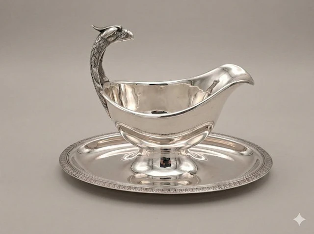 Christofle - Gravy boat - Malmaison - Silverplated