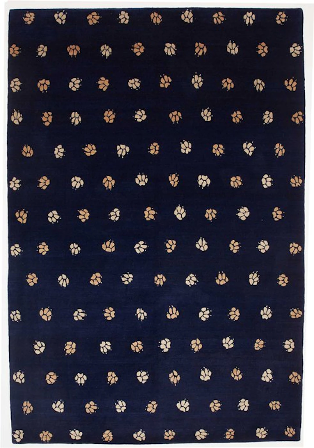 Designer Tiger Paw Rug - Rug - 254 cm - 169 cm - New-unused - Handmade