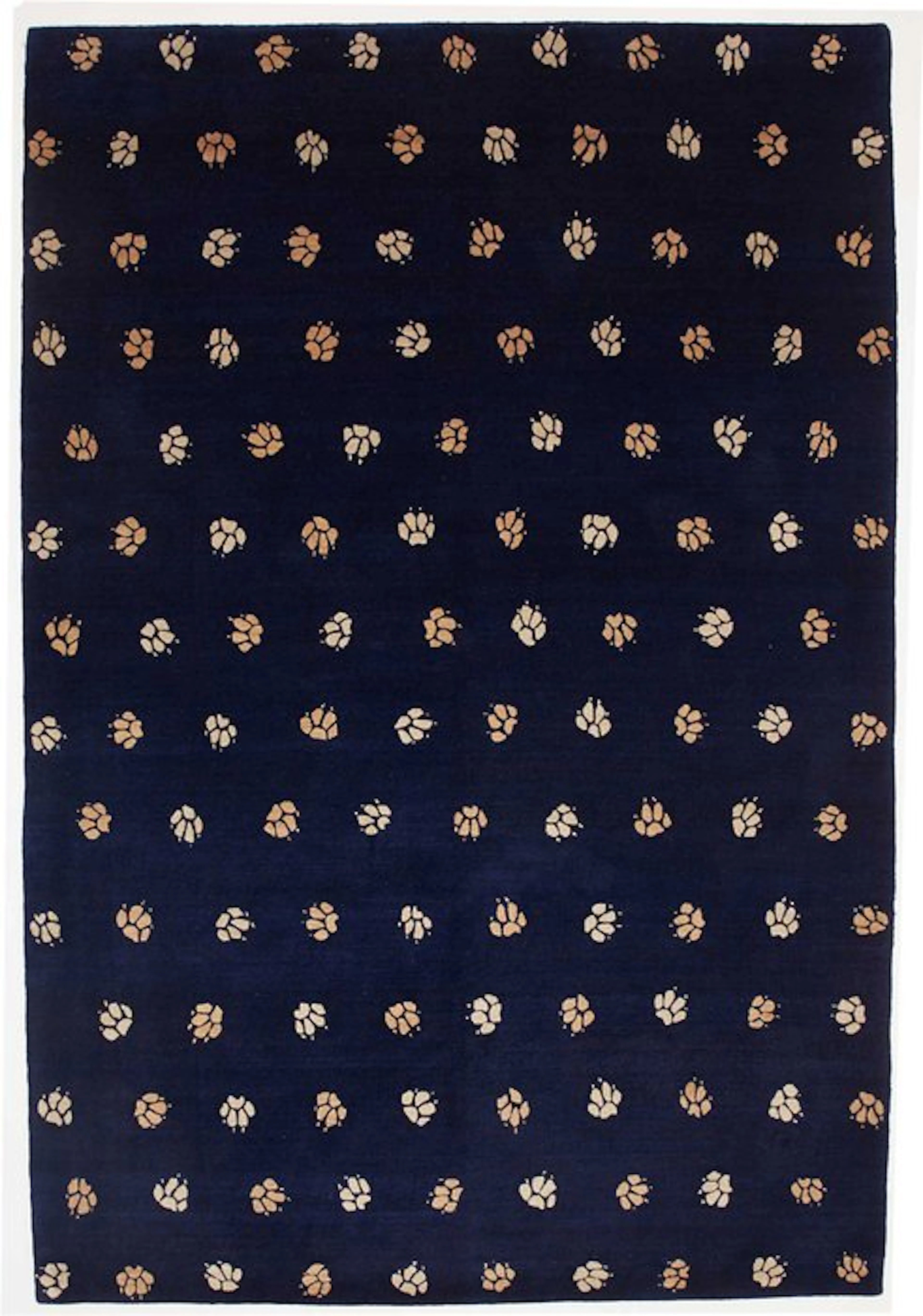 Designer Tiger Paw Rug - Rug - 254 cm - 169 cm - New-unused - Handmade