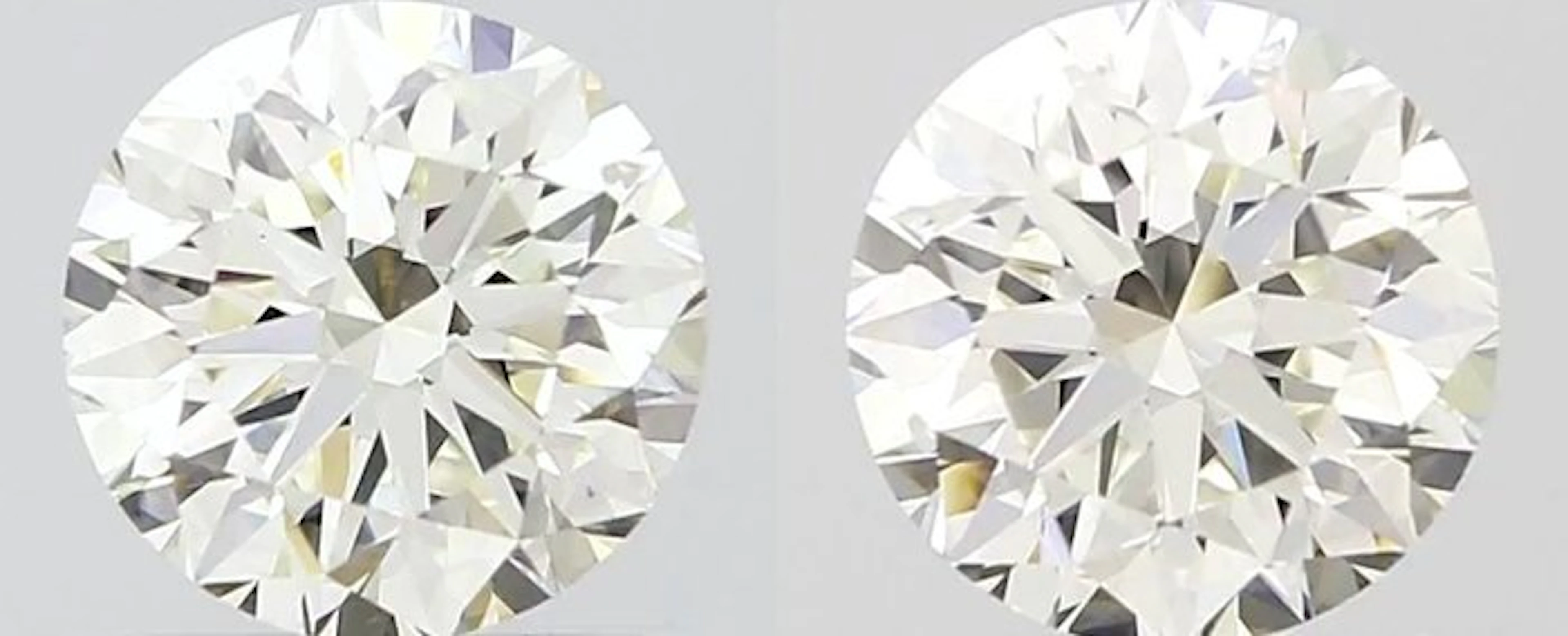 No reserve price - 2 pcs Diamond (Natural) - 0.65 ct...