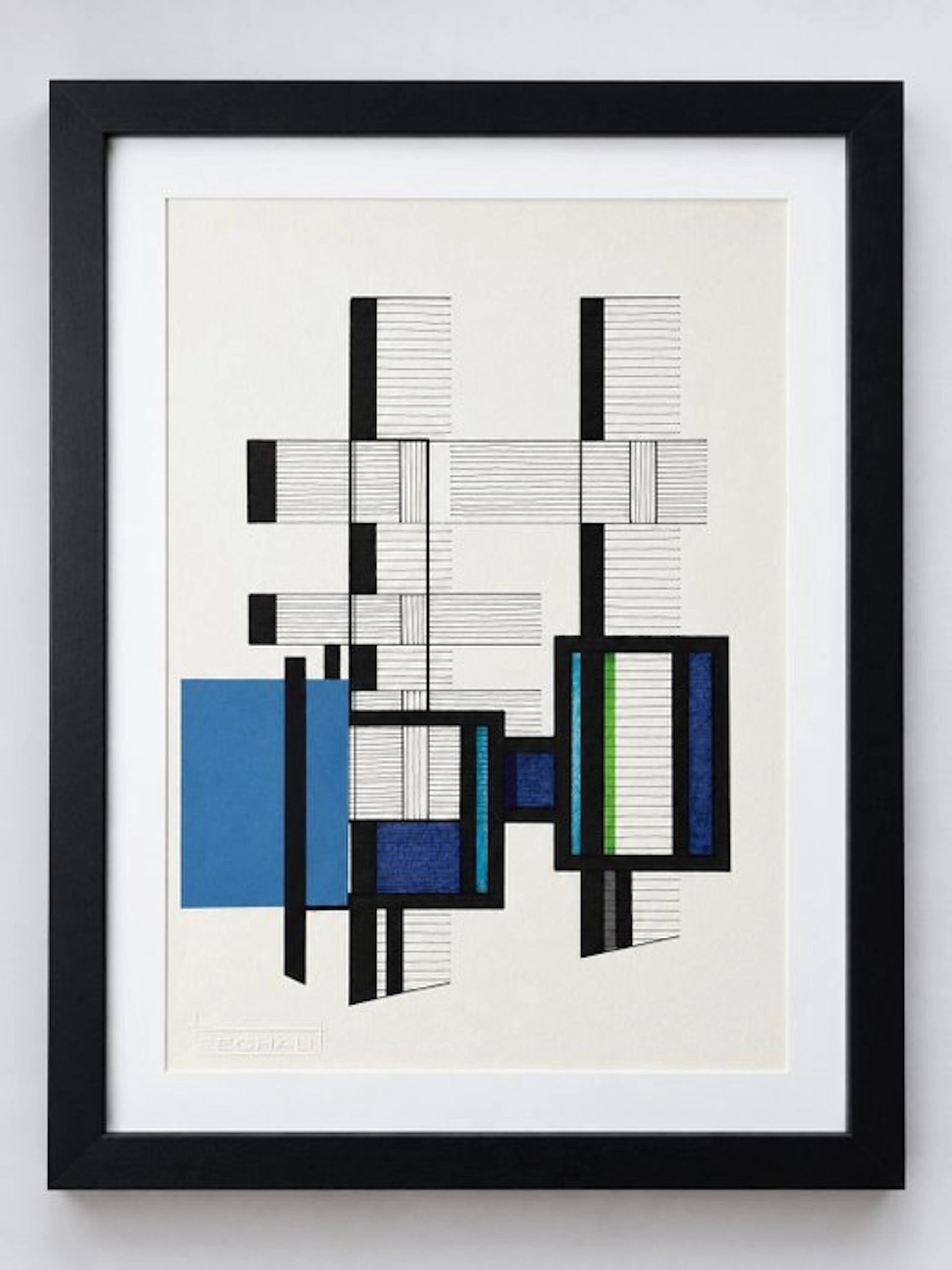 Eugène Eechaut (1928-2019) - Abstract ink composition