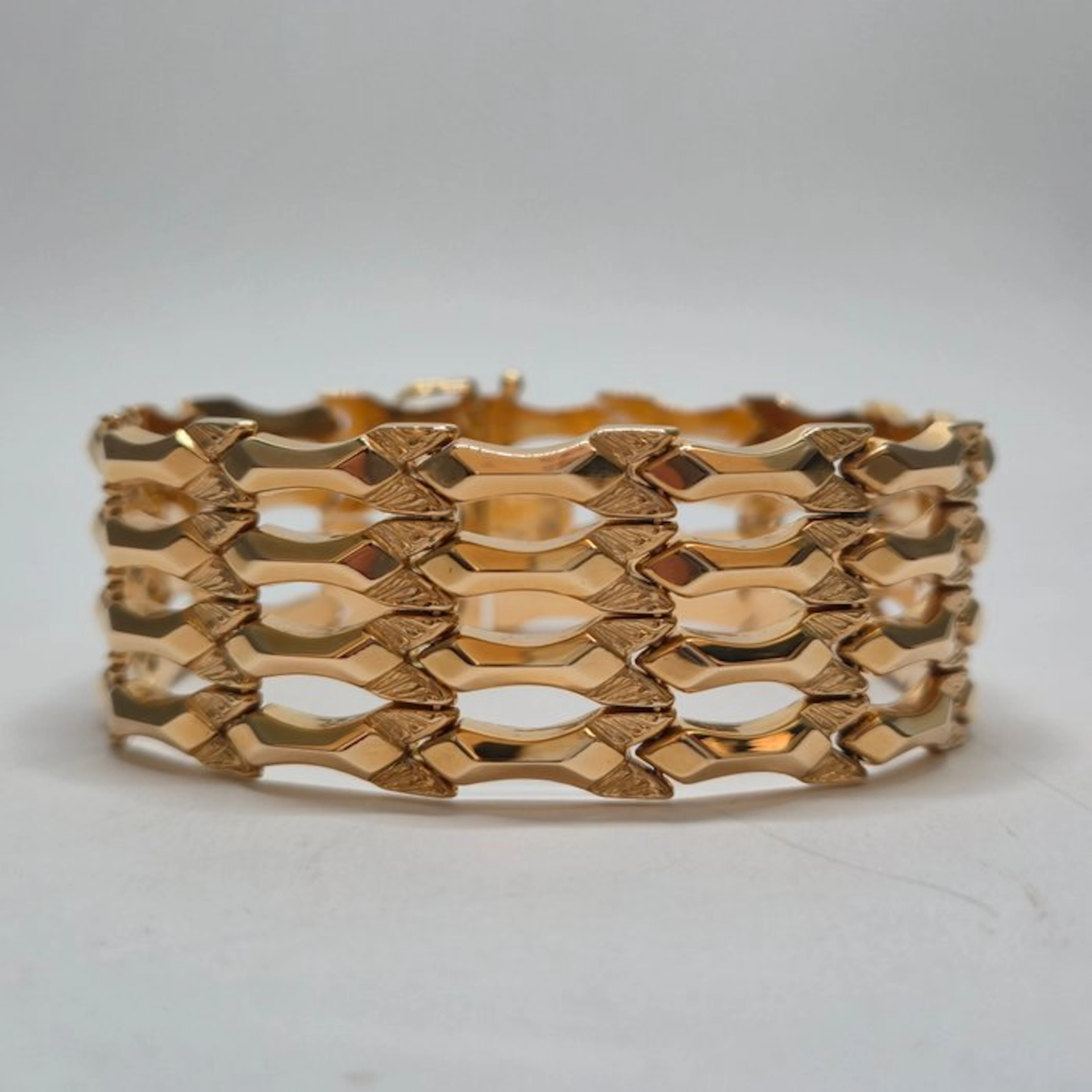 Bracelet - 18 kt. Yellow gold - semi-rigid