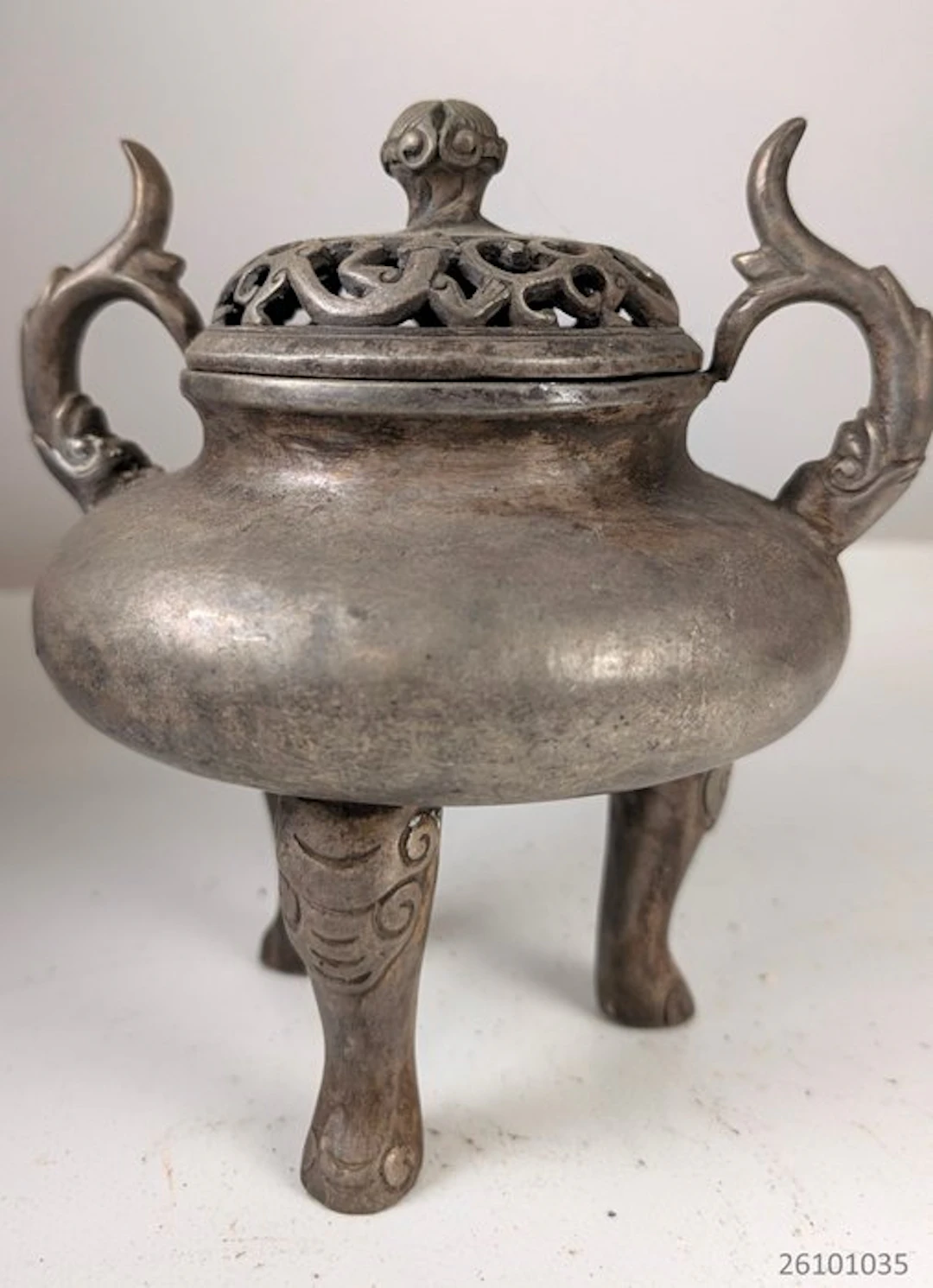 Incense burner - Bronze - tripod incense burner