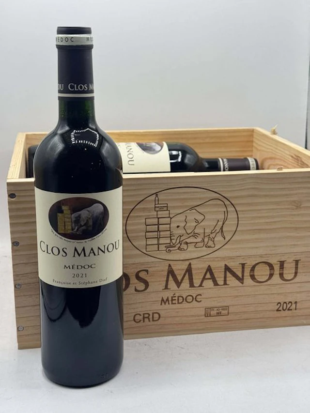 2021 Clos Manou - Francoise et Stephane Dief - Medoc - 6 Bottles (0.75L)