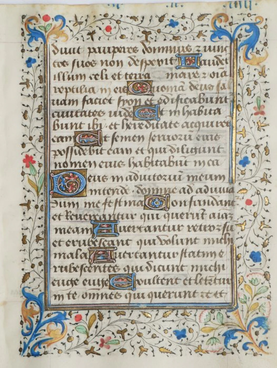 Anoniem - Original Manuscript from a Latin Book of hours - [France - ca