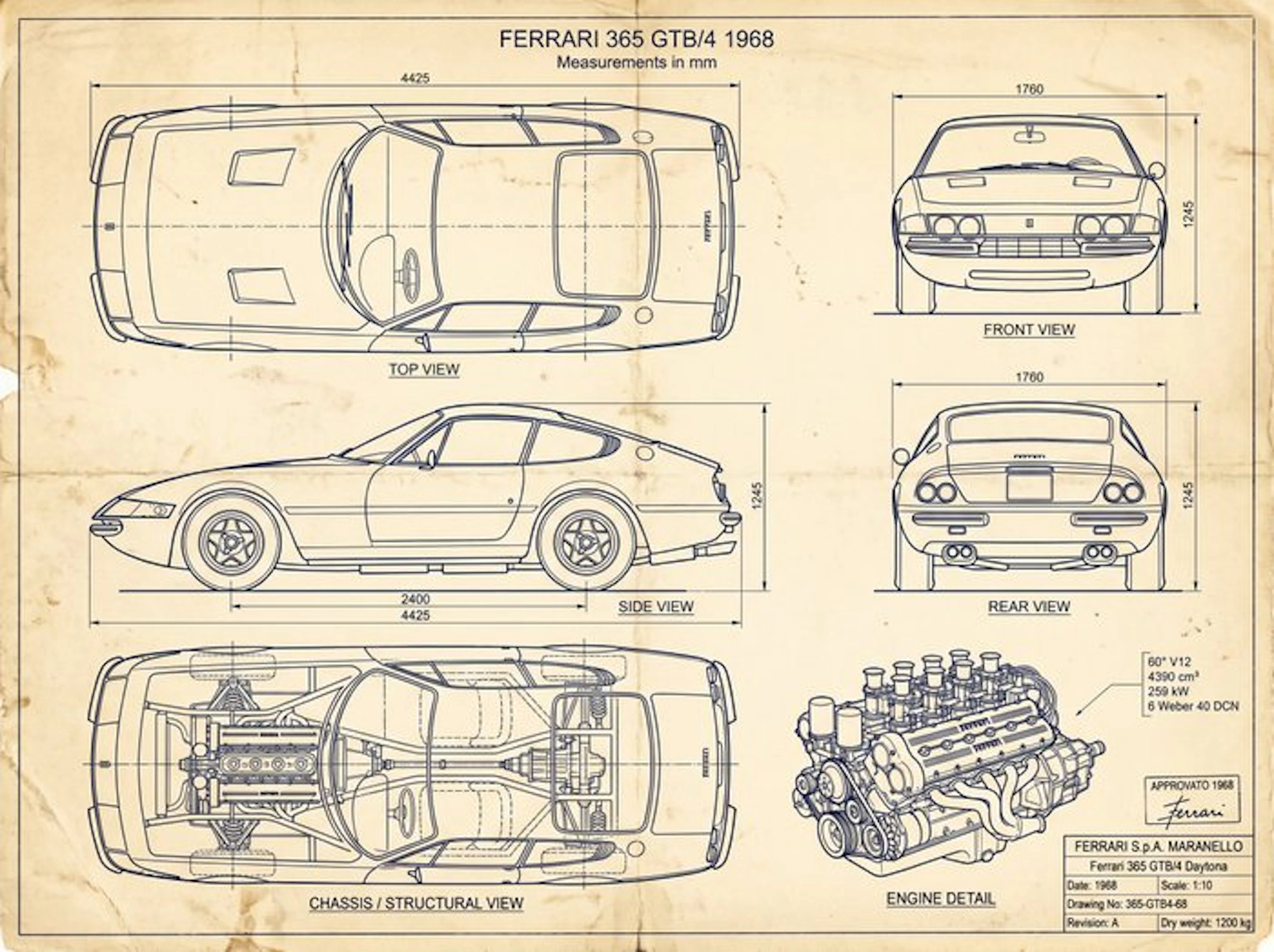 Shmidt.Art - FERRARI 365 GTB/4 1968 - 1960s